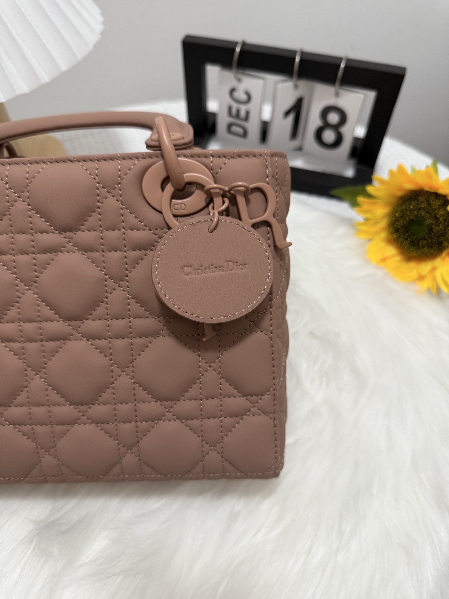 Lady Dior Bag, Bean Paste Pink Lambskin, Matte Finish, Iconic Design 9 i1747653028187 6989 0 7