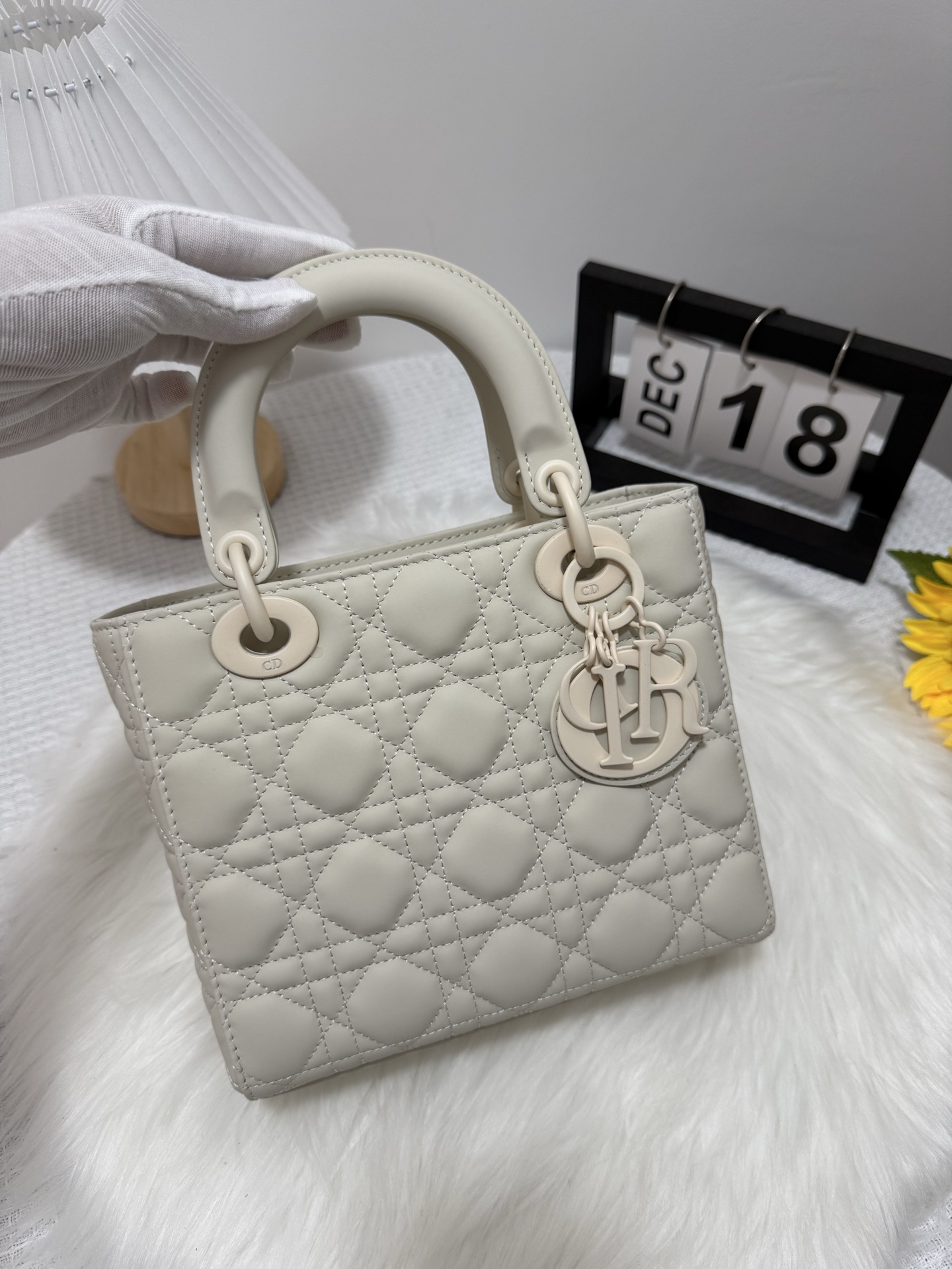 Lady Dior Mini Bag - White Lambskin with Cannage Stitching 2 i1748151688554 920 0 0