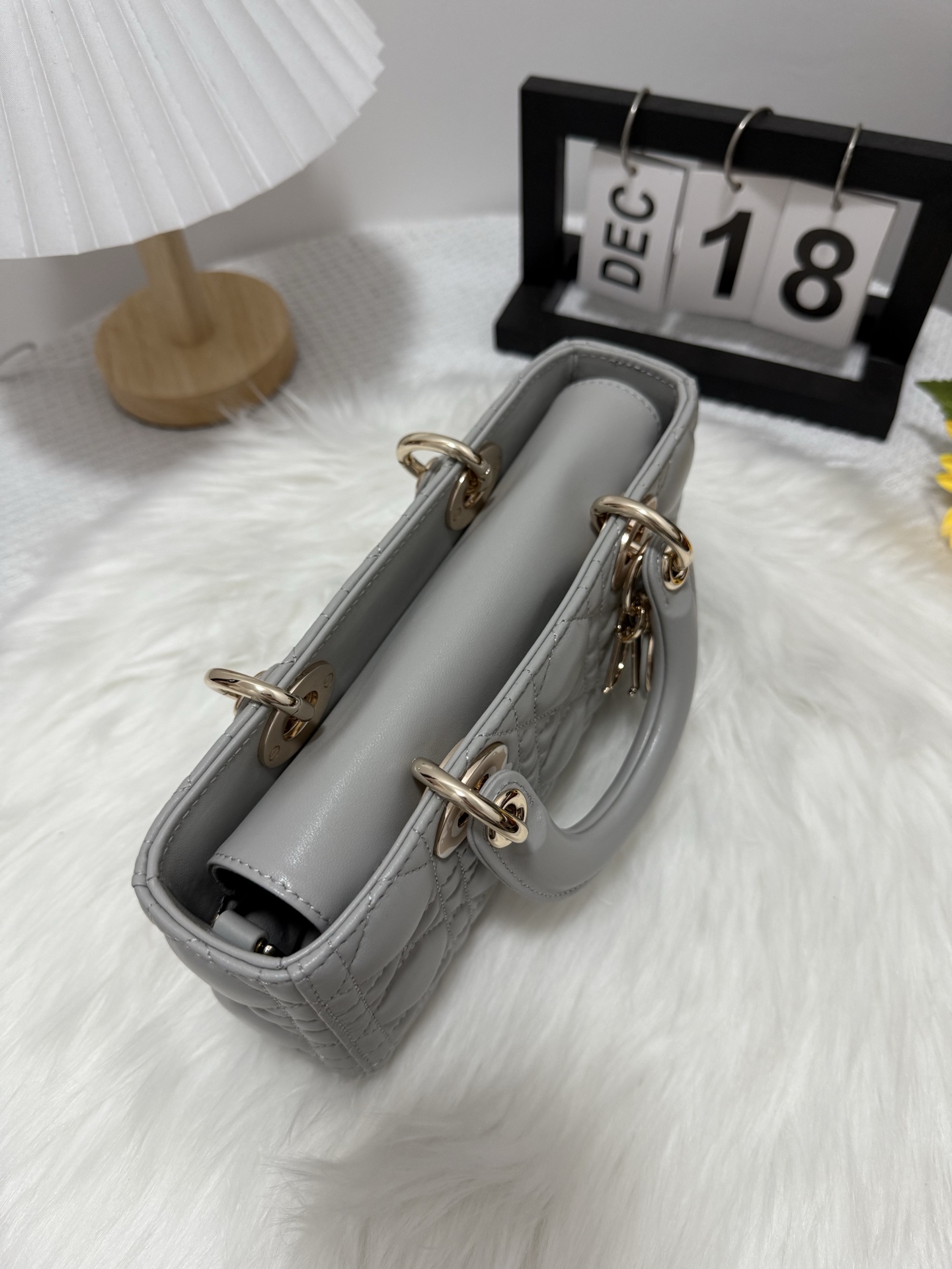 Dior D-Joy Bag - Cloud Grey,Lambskin,Small Size 22cm - Limited Edition 6 i1748162211246 4181 0 4