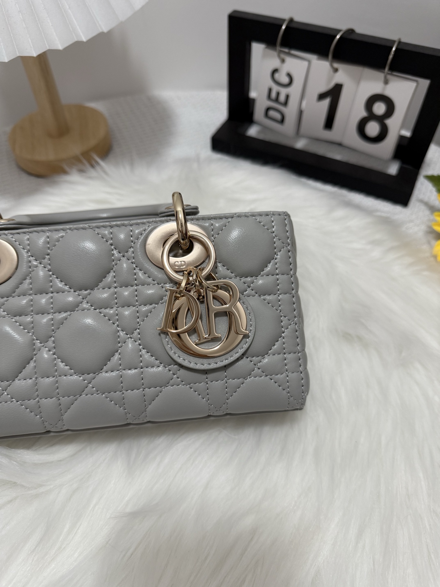 Dior D-Joy Bag - Cloud Grey,Lambskin,Small Size 22cm - Limited Edition 8 i1748162212436 5478 0 6
