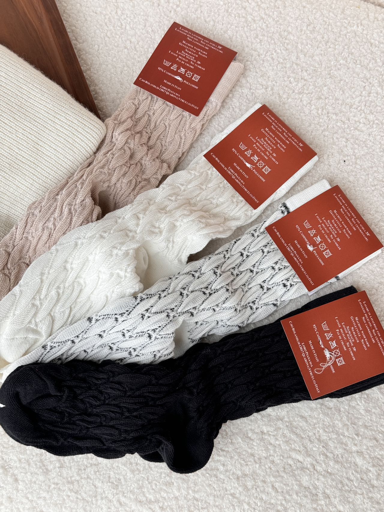 Featuring an intricate patterned knit, these socks demonstrate - Comprehensive 3
