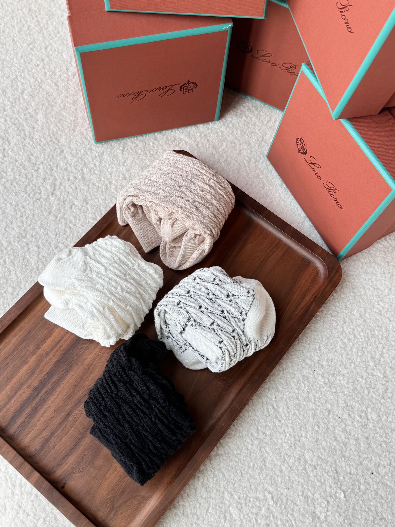 Featuring an intricate patterned knit, these socks demonstrate - Comprehensive 6