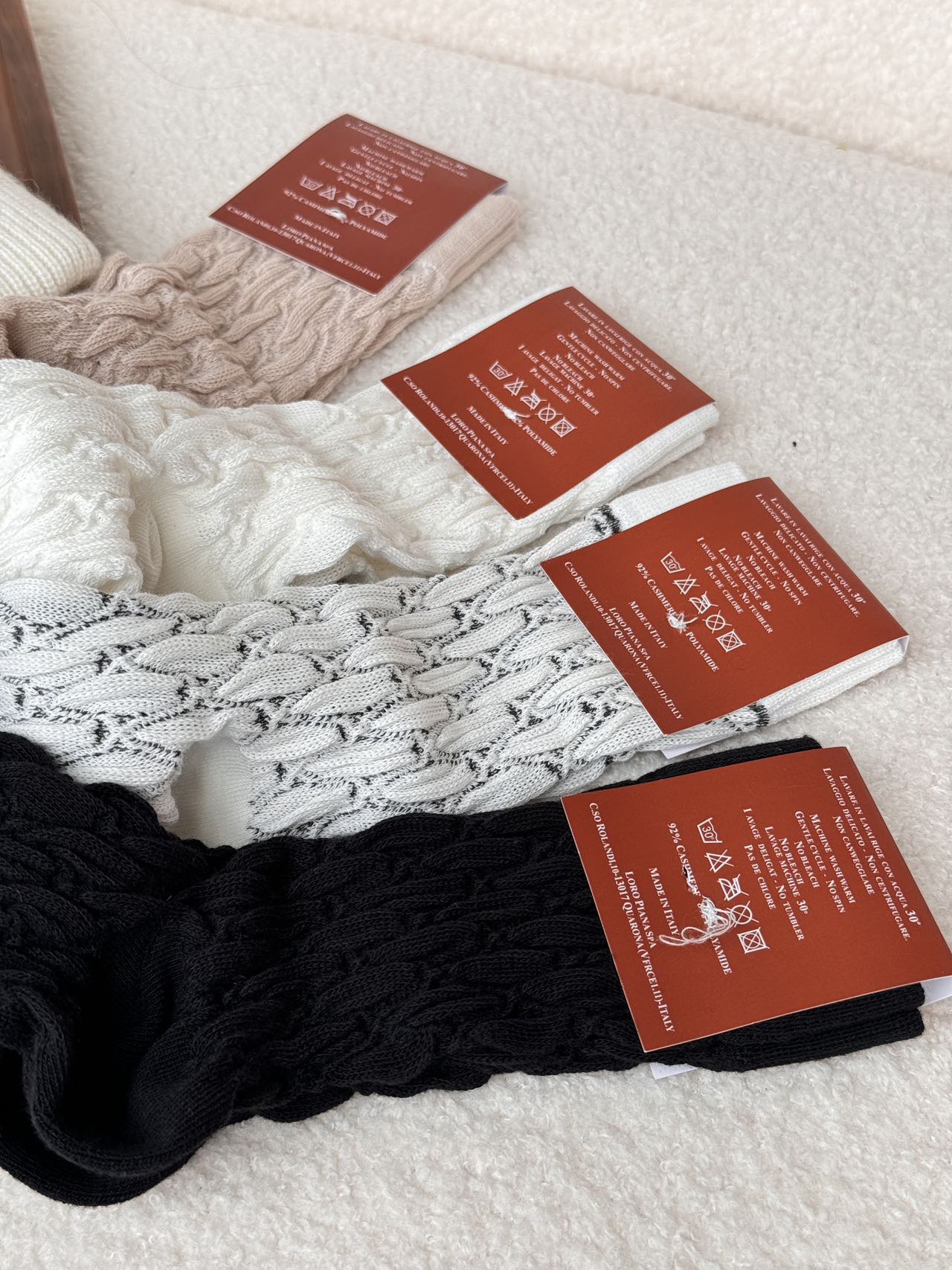 Featuring an intricate patterned knit, these socks demonstrate - Comprehensive 4