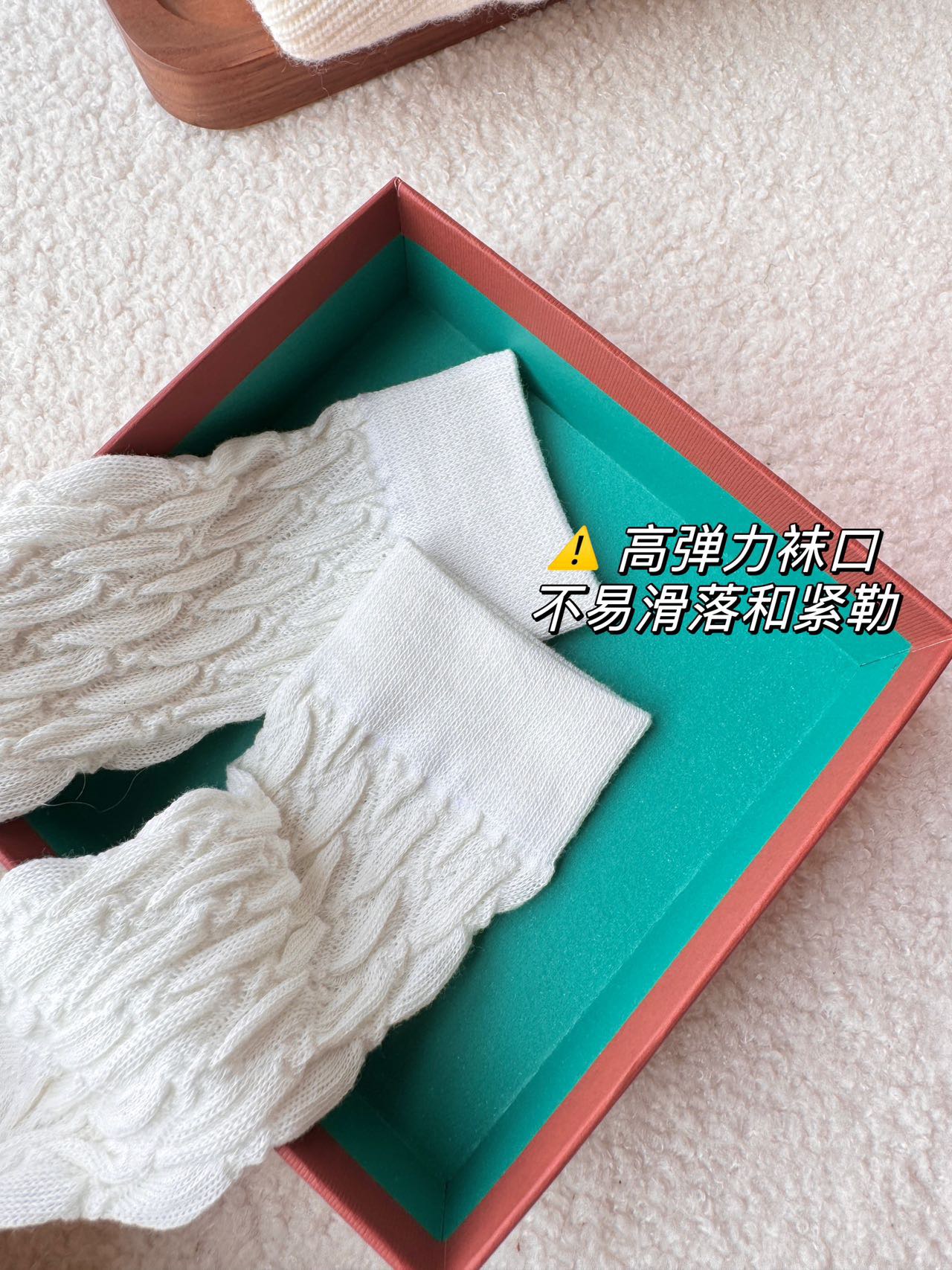 亲肤细腻,不会起球💯立体袜跟设计,减少磨损,舒服缓震 4