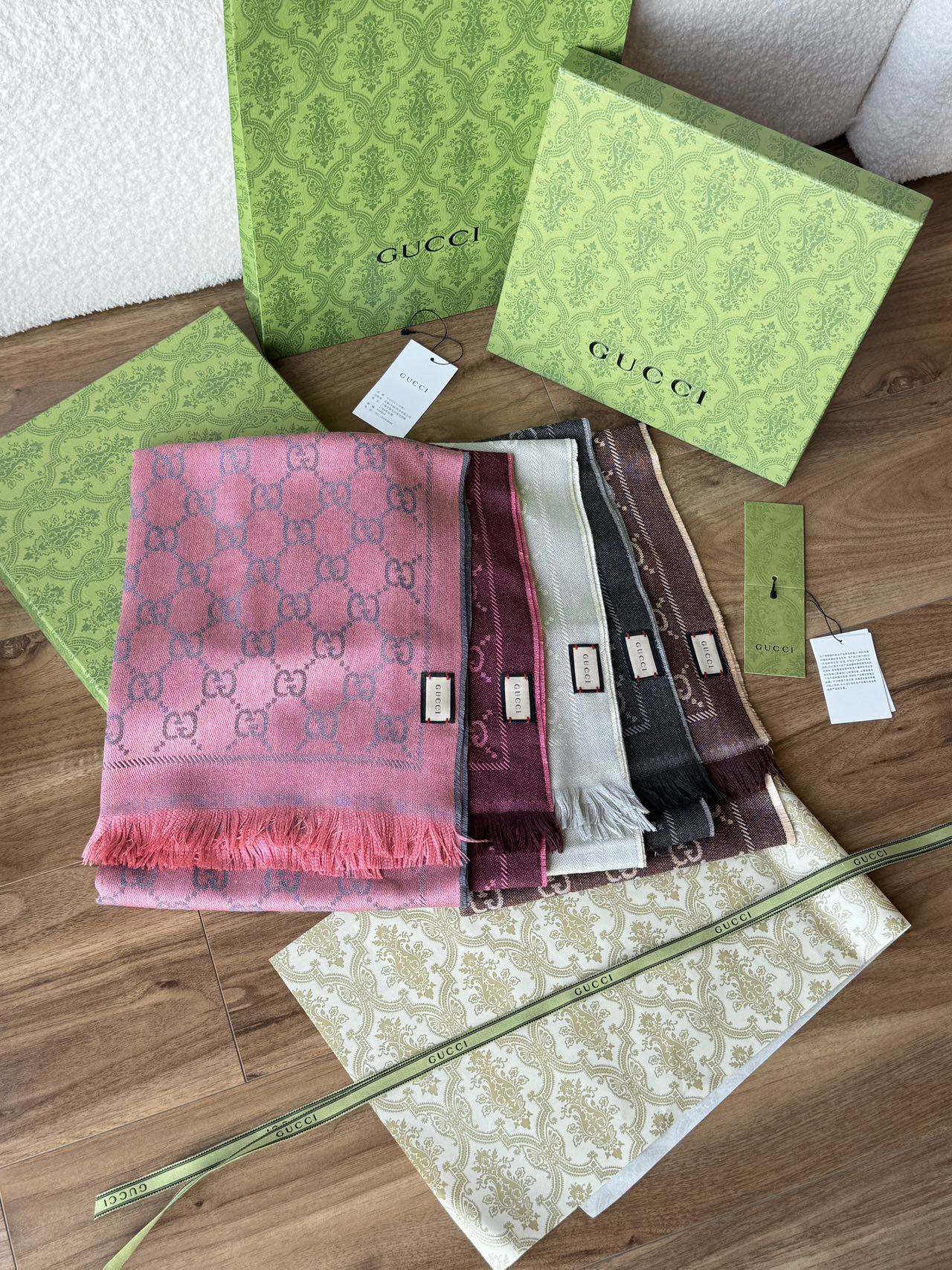 古驰 Gucci 传世高定桑蚕丝丝巾围巾 #38264BAA 3