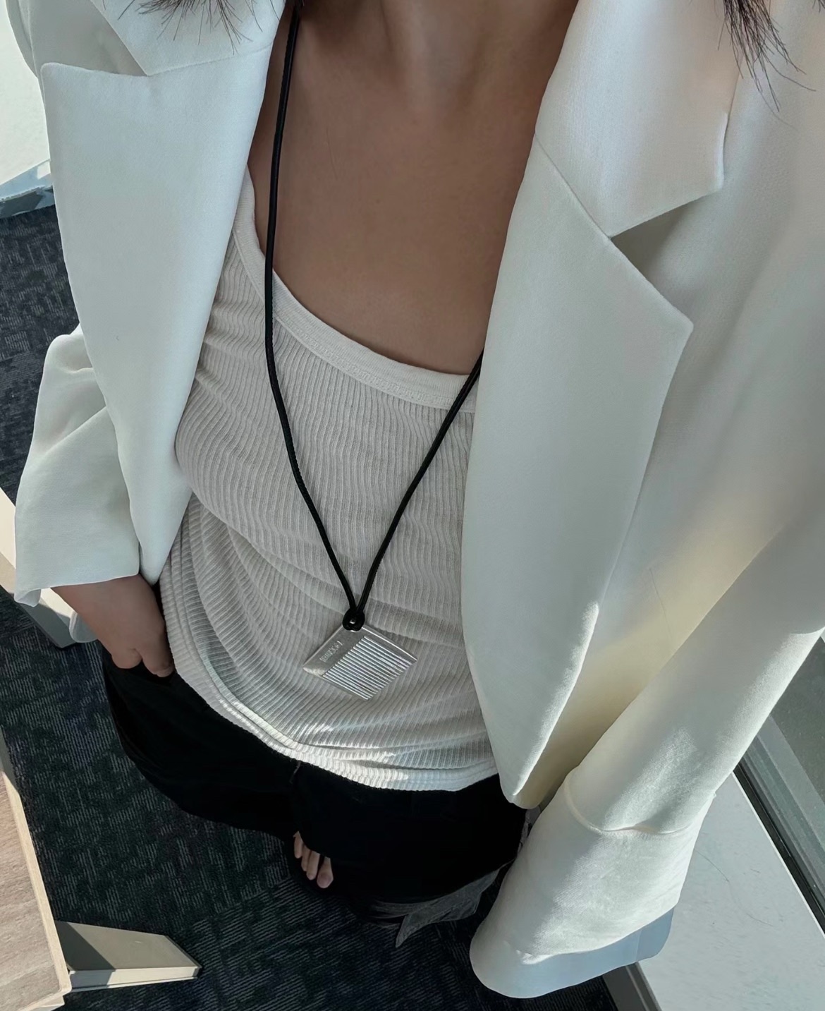 Designed for versatile styling, the comb necklace pairs seamlessly with - Comprehensive 5