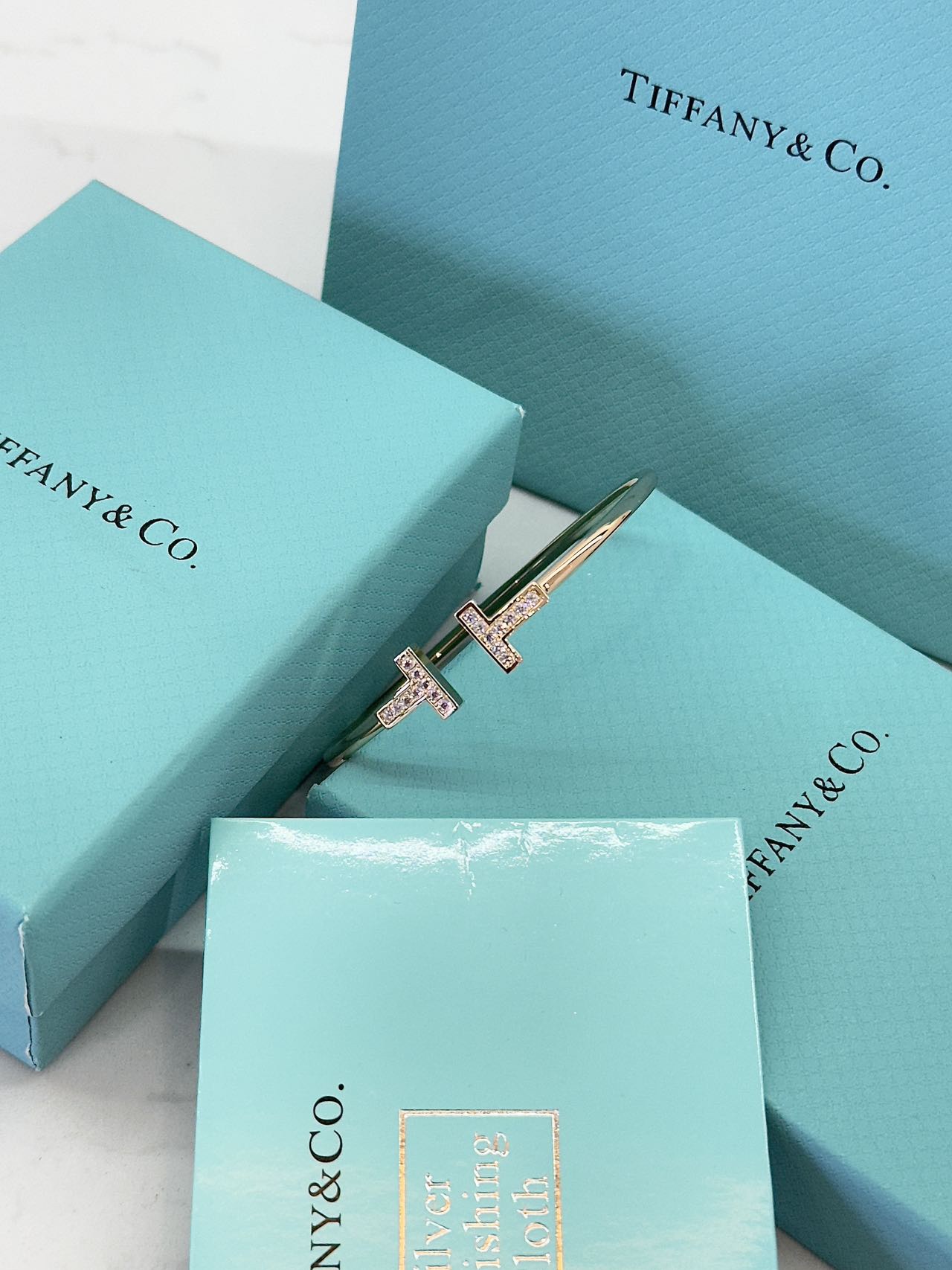 Tiffany T Diamond Wire Open Bracelet - Comprehensive 2