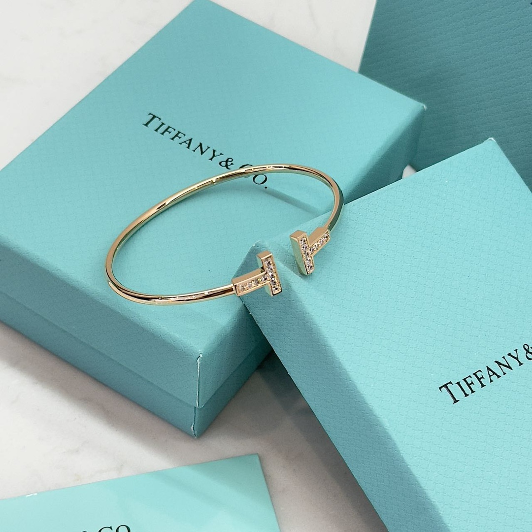 Tiffany T Diamond Wire Open Bracelet - Comprehensive 6