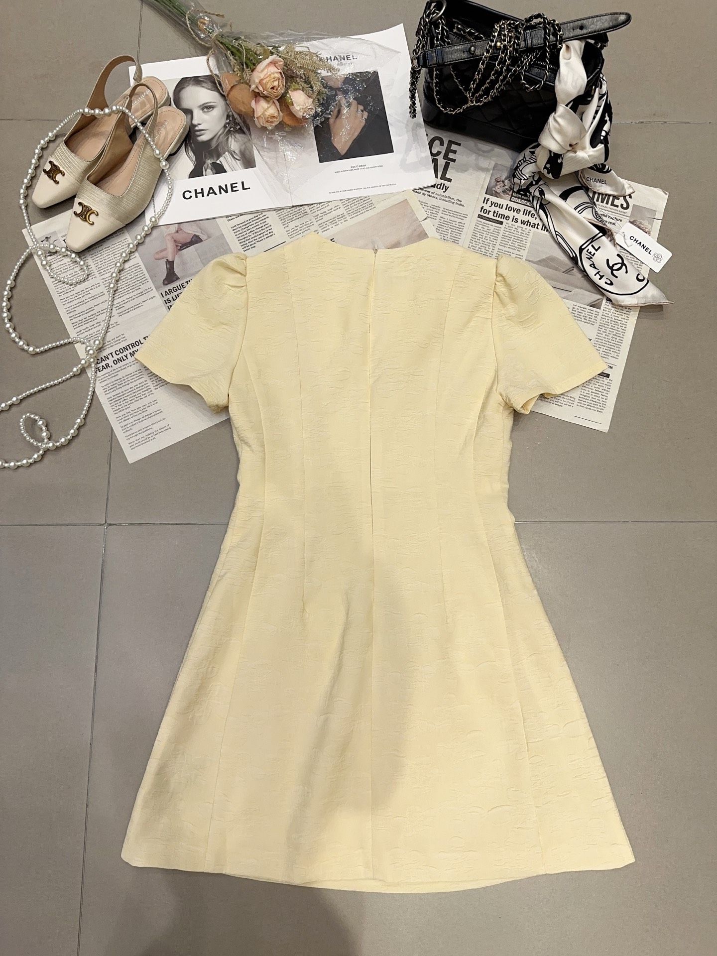 Elegant French Style Pearl Collar Dress - Chic and Sophisticated 8 i1746443168113 4845 0 7