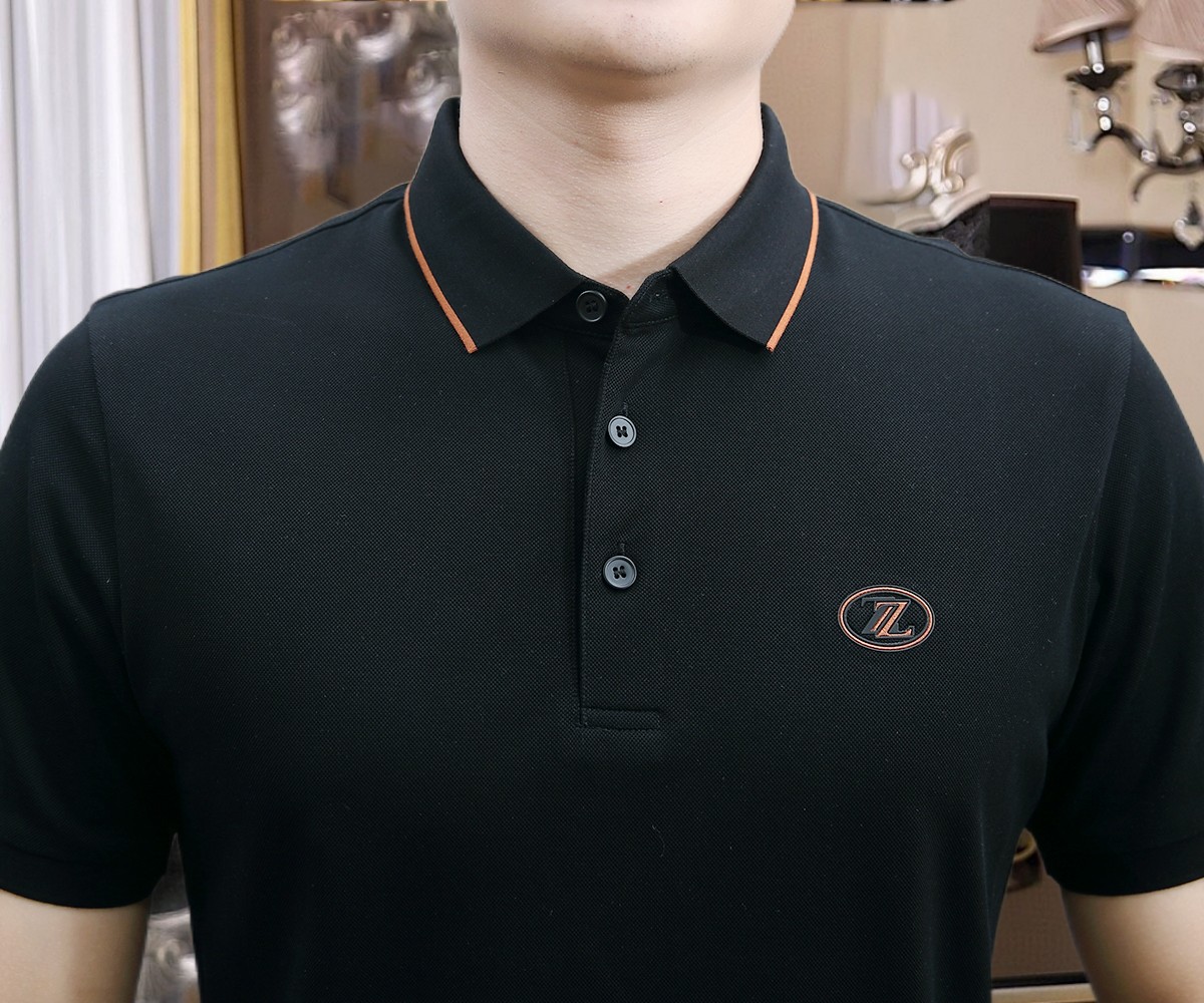 桑蚕丝杰尼亚/ErmenegildoZegna24夏季新品经典时尚翻领Polo短袖时尚单品设计更加时尚舒