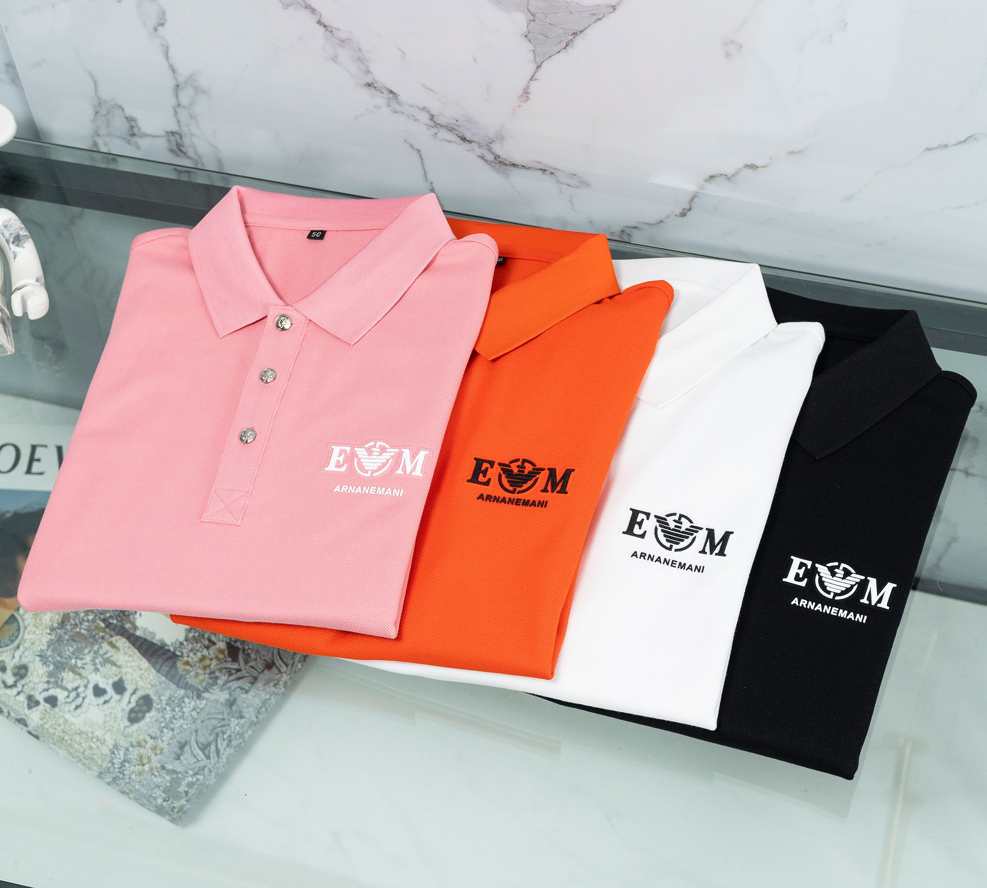 NO:116141,Armani 25SS Spring and Summer Latest Pearl POLO Short Sleeve Original Customized Three-color Striped Threaded Cuffs Neck Wool Badge Logo Simple and Elegant Classic and Versatile Four Colors Model Number of 48-56 (M-3XL), Armani, T-shirt, alexander wang19860909阿玛尼 25SS春夏最新珠地POLO短袖 原版定制三色条纹螺纹袖口 领口 羊毛徽章logo 简单大方 经典百搭 四色 款 码数48-56（M-3XL）,,armani,T-shirt,alexander wang,Men's clothing