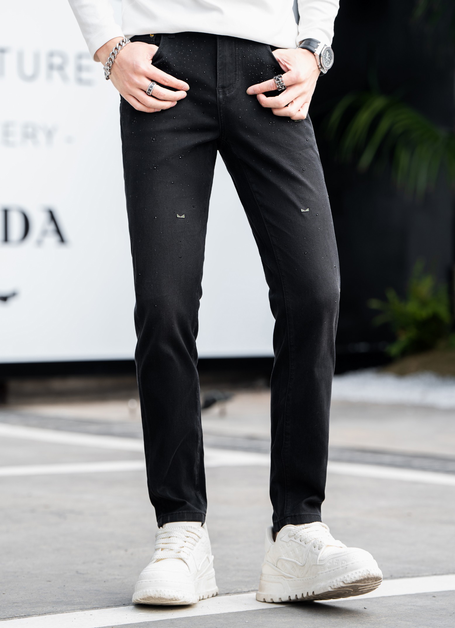 NO:116152,Fendi 5 spring and summer new model Size28-38 sizes Recommended high-end trendy brand version Lock color craft retro washing fabric, fendi, alexander wang19860909芬迪 5春夏新款  Size28-38码 高端潮牌爆版推荐 锁色工艺复古洗水面料,,fendi,alexander wang,Men's clothing