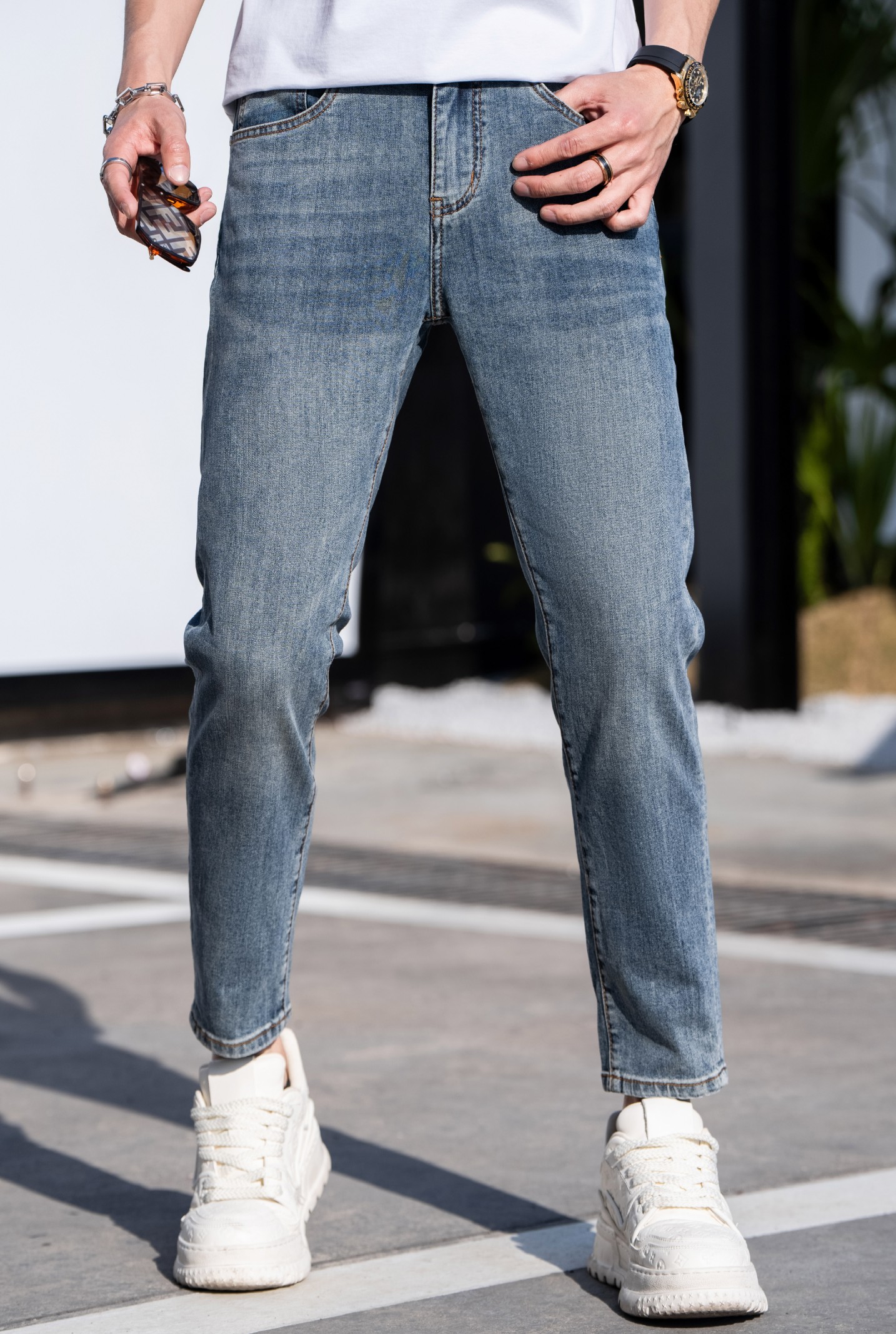 NO:116160,Armani 5 spring and summer new model Size28-38 sizes Recommended high-end trendy brand version lock color craft retro washing fabric, Armani, alexander wang19860909阿玛尼 5春夏新款  Size28-38码 高端潮牌爆版推荐 锁色工艺复古洗水面料,,armani,alexander wang,Men's clothing