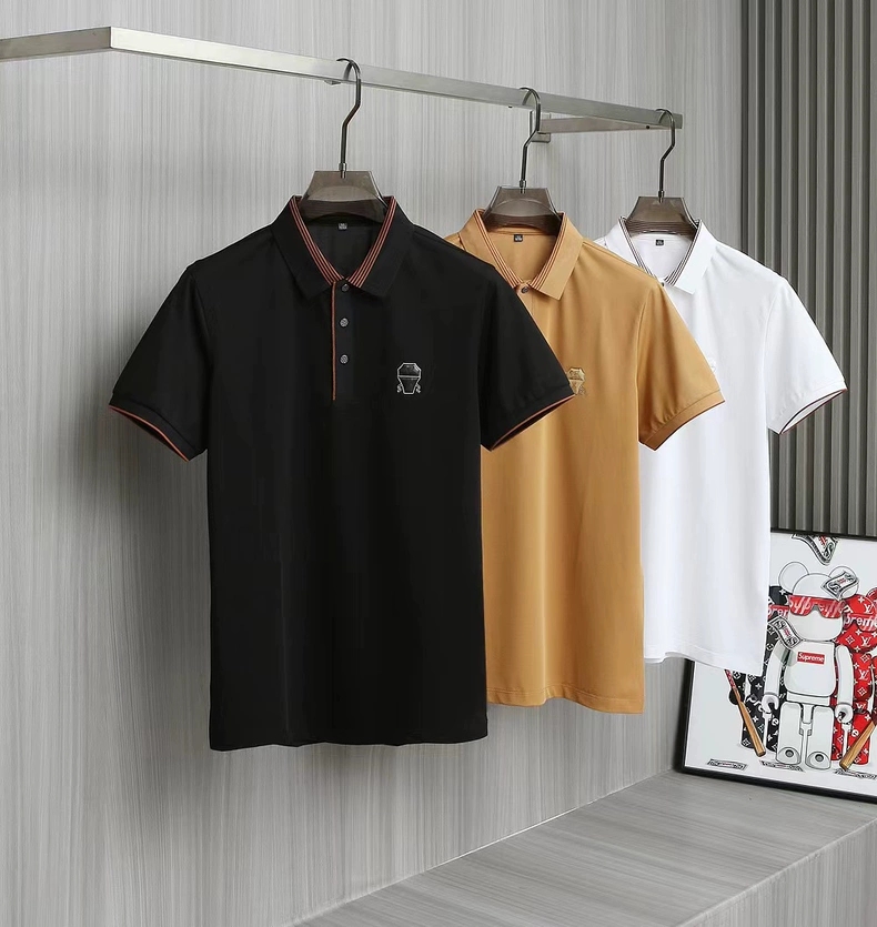 NO:118795,BC 25SS Spring and Summer Latest Pearl POLO Short Sleeve Original Customized Striped Threaded Cuffs Neck Wool Badge Logo Simple and Elegant Classic and Versatile Two-color Model Number of 48-56 (M-3XL), T-shirt, alexander wang19860909BC 25SS春夏最新珠地POLO短袖 原版定制条纹螺纹袖口 领口 羊毛徽章logo 简单大方 经典百搭 双色 款 码数48-56（M-3XL）,,T-shirt,alexander wang,Men's clothing