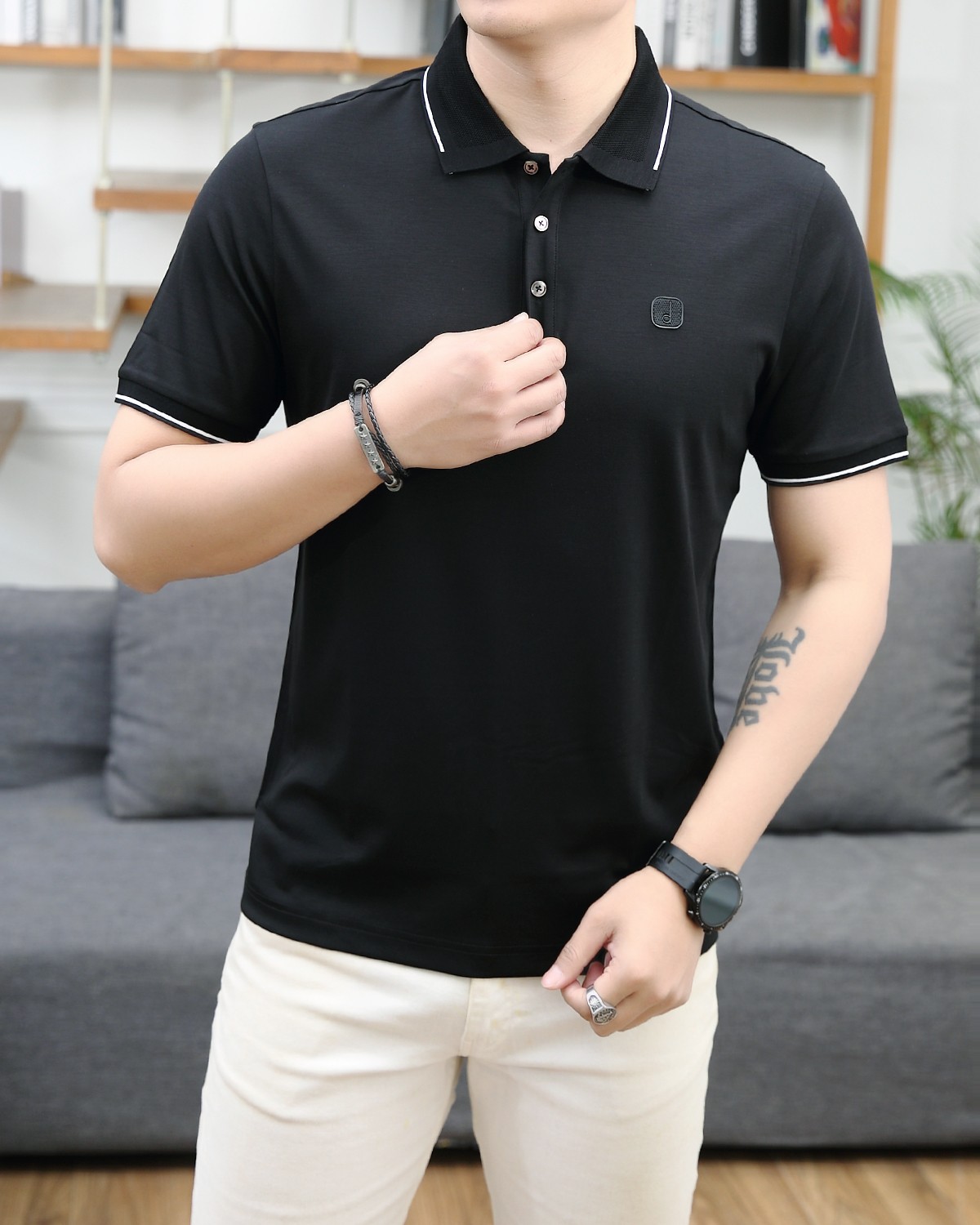 NO:124572,2025 Spot supply ~ Code number 48.50.52.54.56 Mulberry silk splicing series, alexander wang198609092025 现货供应～ 码数48.50.52.54.56 桑蚕丝拼接系列,,alexander wang,Men's clothing