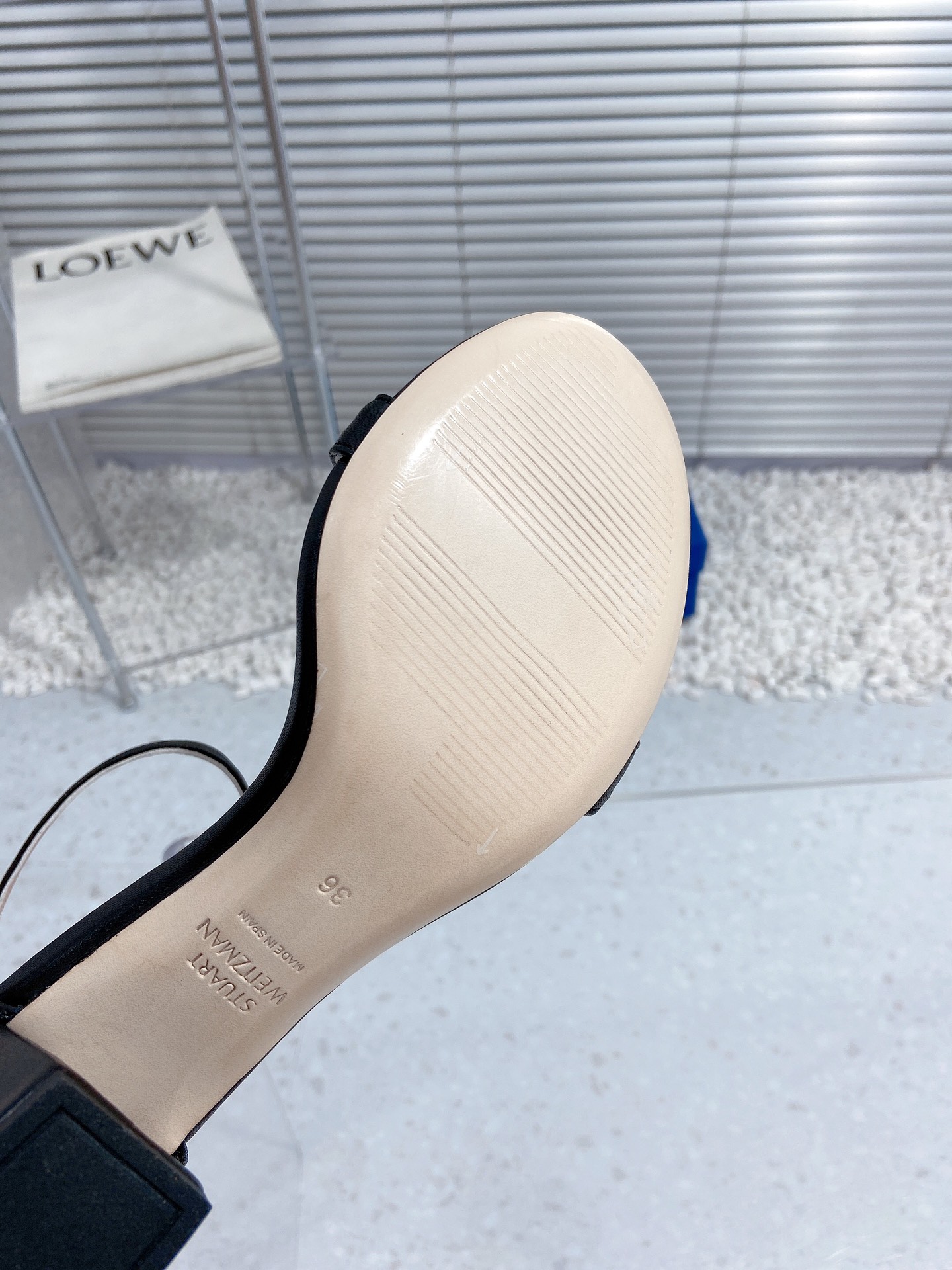 New S.W. Heel Sandals: Sheepskin Shoes with 6.5cm High Heel, Sizes 35-39 - 图片 9