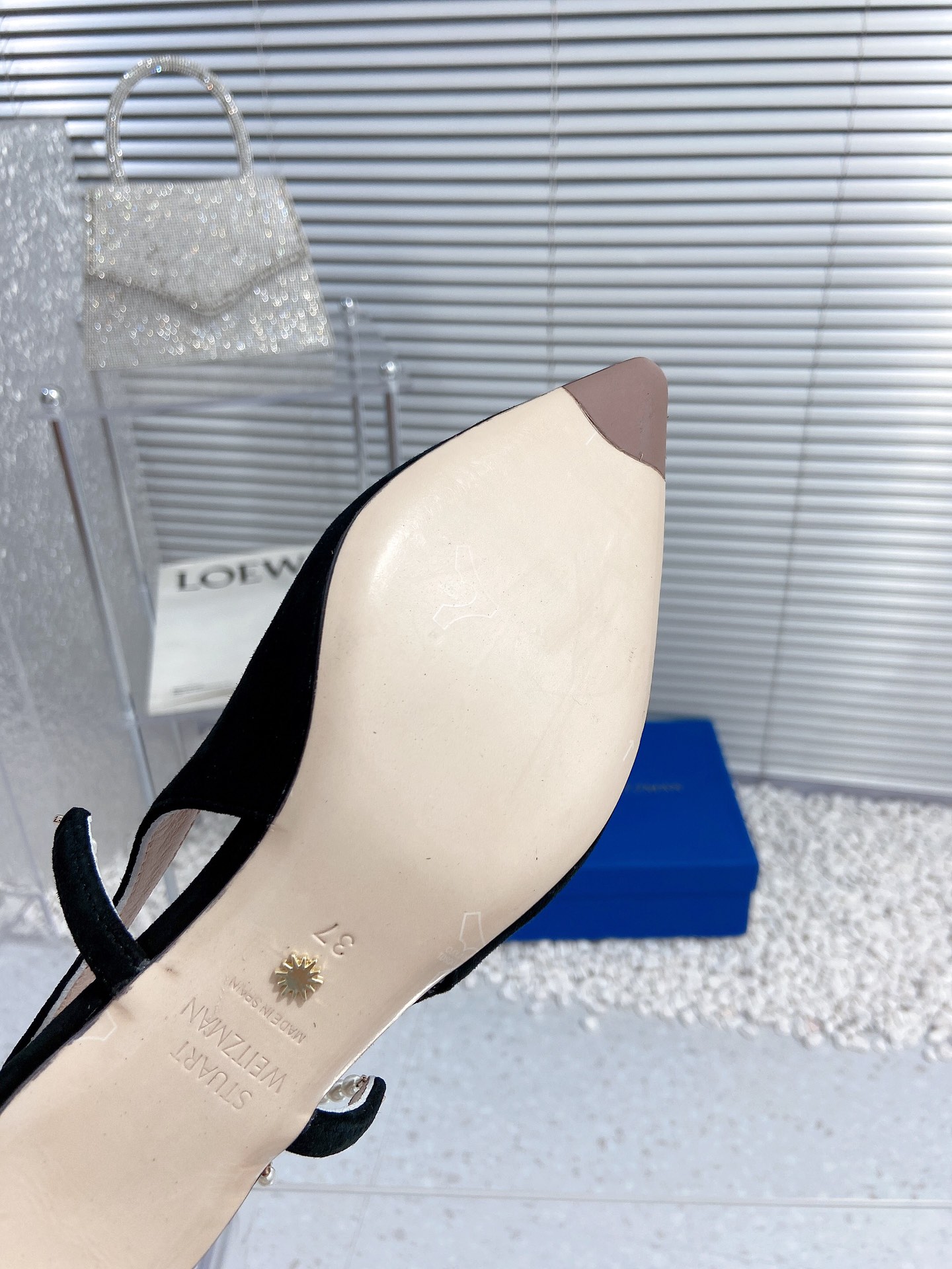 New SW-Head Pearl Chain Back Shoes: Sheepskin, Full Packaging, 35-39 Yards, $675 - 图片 9