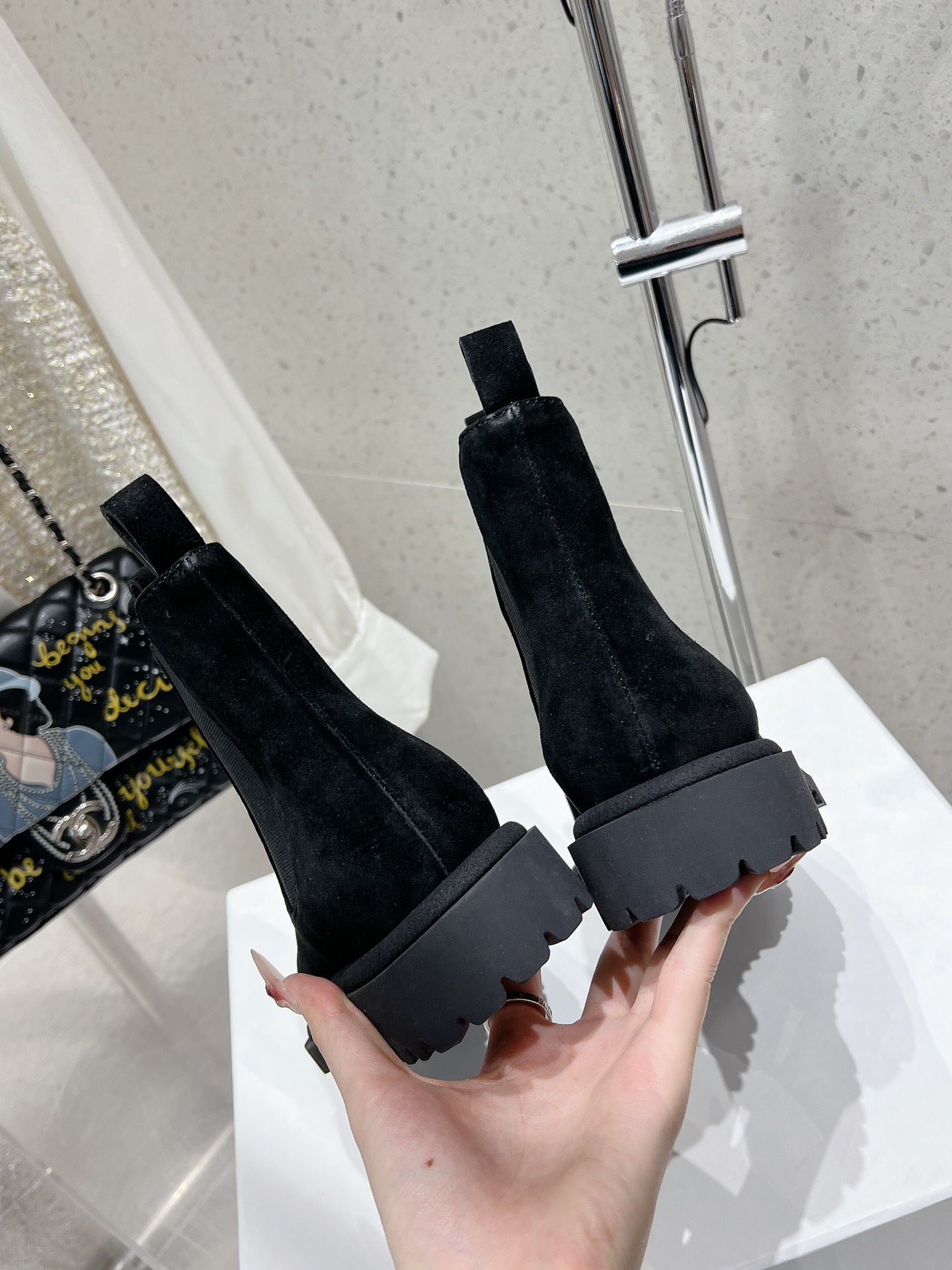 Italian Dynamite: Officine Creative Cowboy Boots with Cowweed Fabric and Rubber-Coated Base - 图片 8