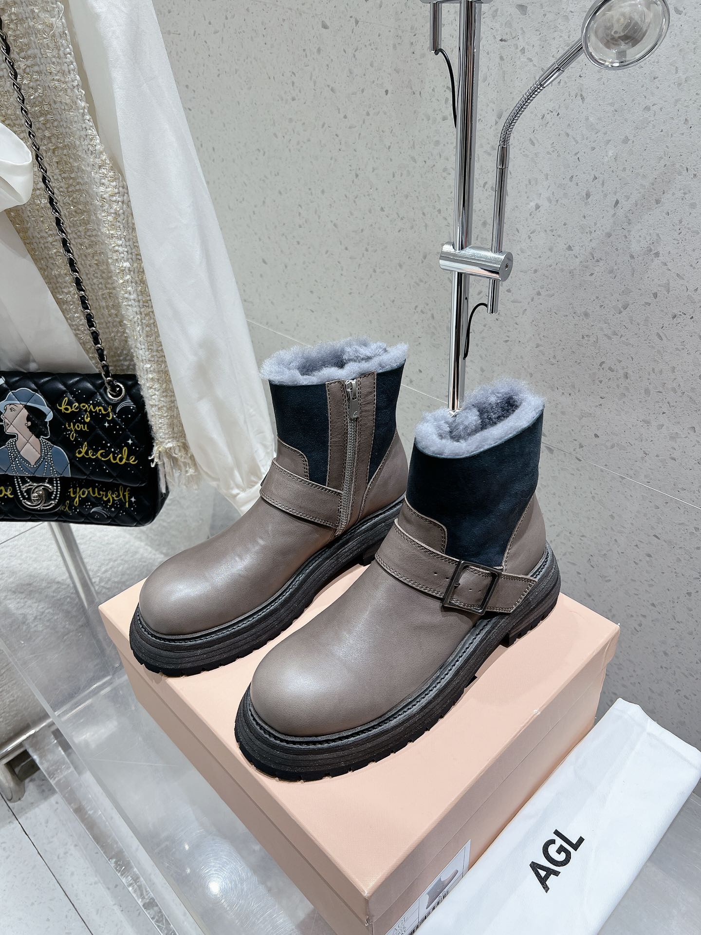 Luxurious Short Boots: AGL 24ss Collection Summary
