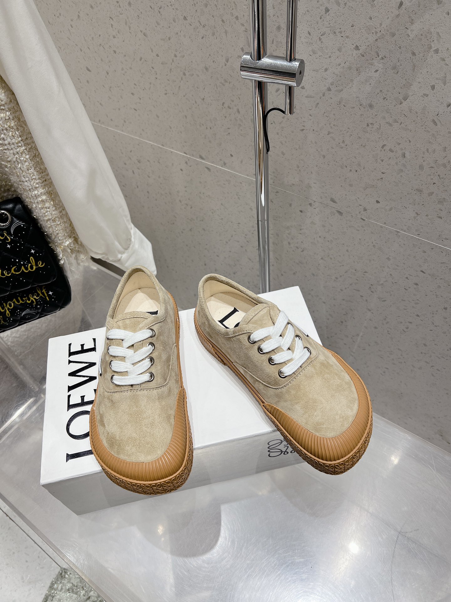 Loewe Terra Vulca Lace-Up Sneakers with Vulcanized Rubber Sole & Thick Toe 4 i1734557484 9016 3