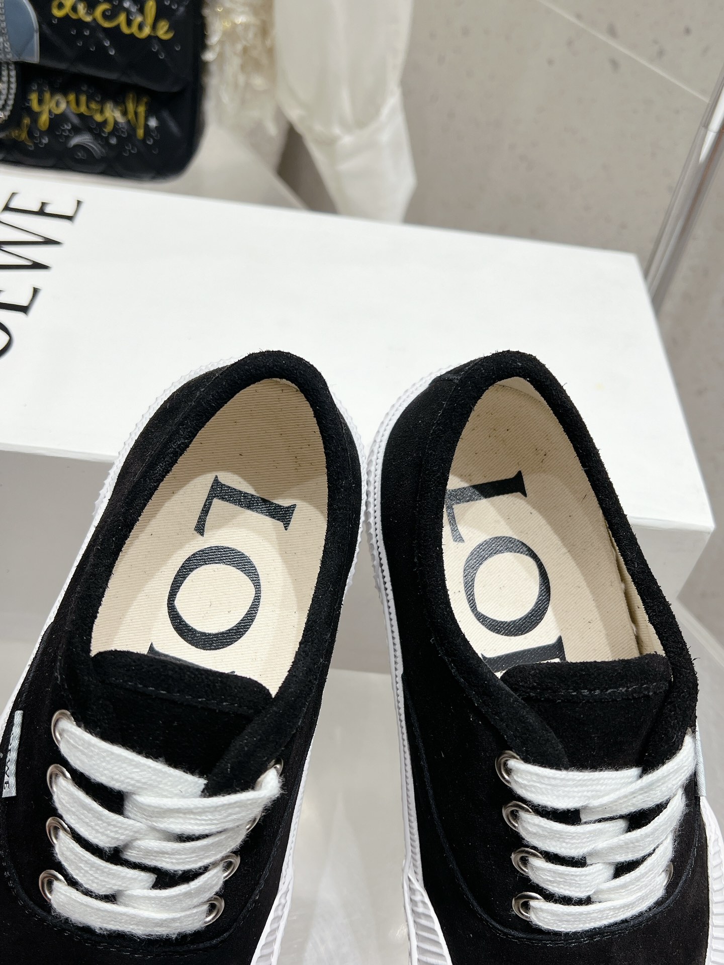 Loewe Terra Vulca Lace-Up Sneakers: Suede, Rubber Sole, Anagram Detail 7 i1734557533 4206 1