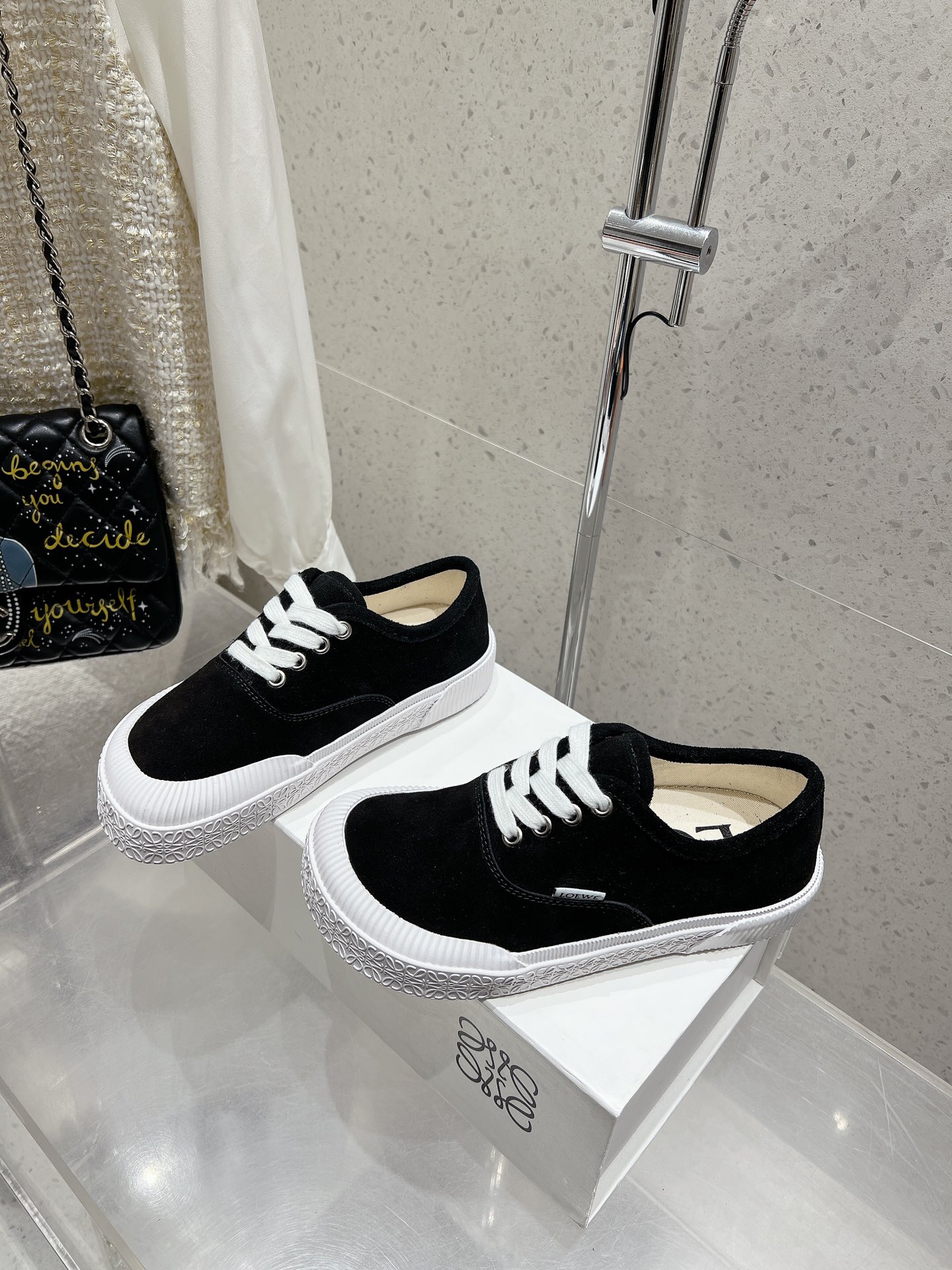 Loewe Terra Vulca Lace-Up Sneakers: Suede, Rubber Sole, Anagram Detail 3 i1734557533 8091 6