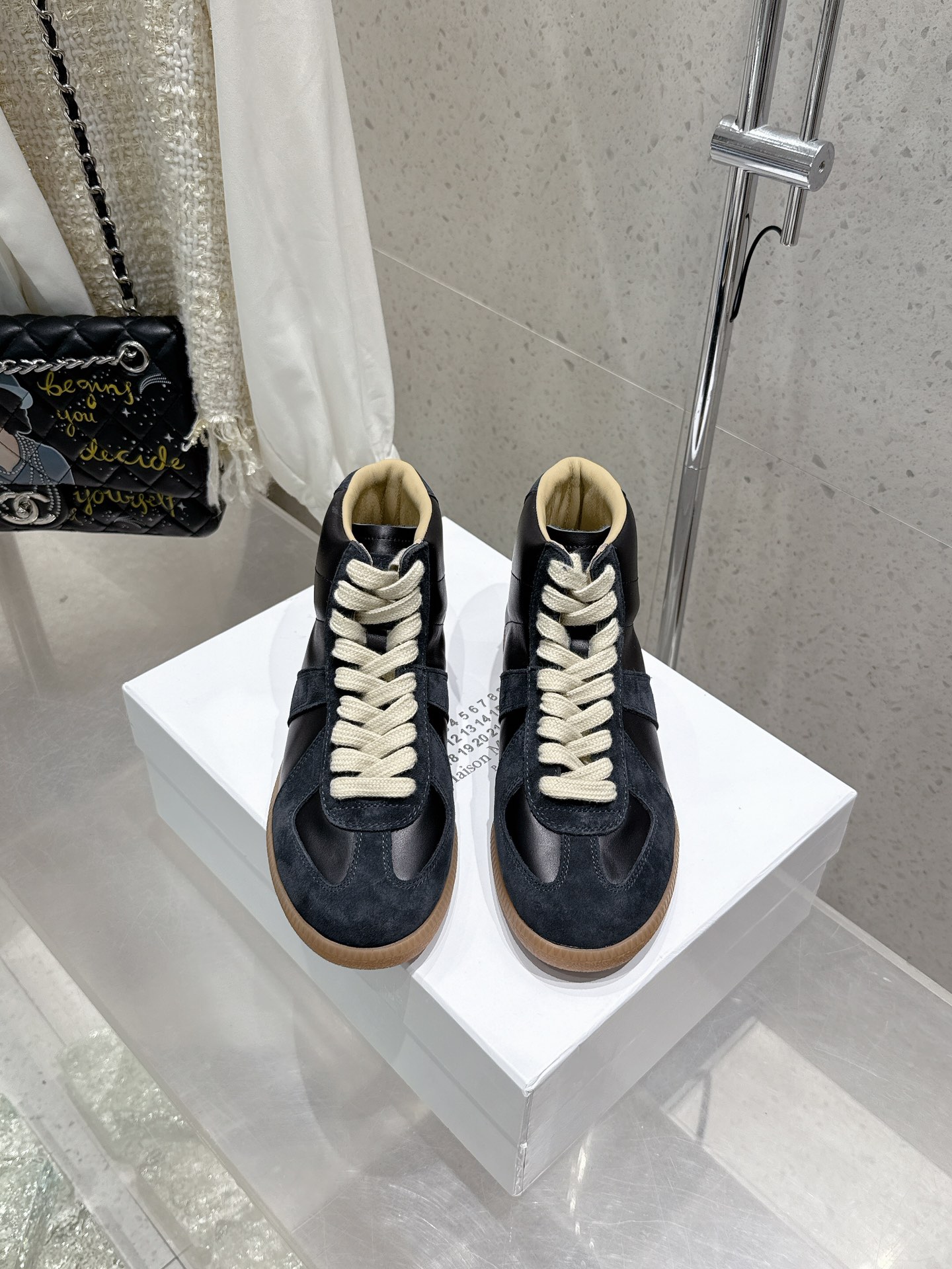 Maison Margiela MM6 High-Top Leather Sneakers Casual Couple Shoes 3 i1740395793 2646 6