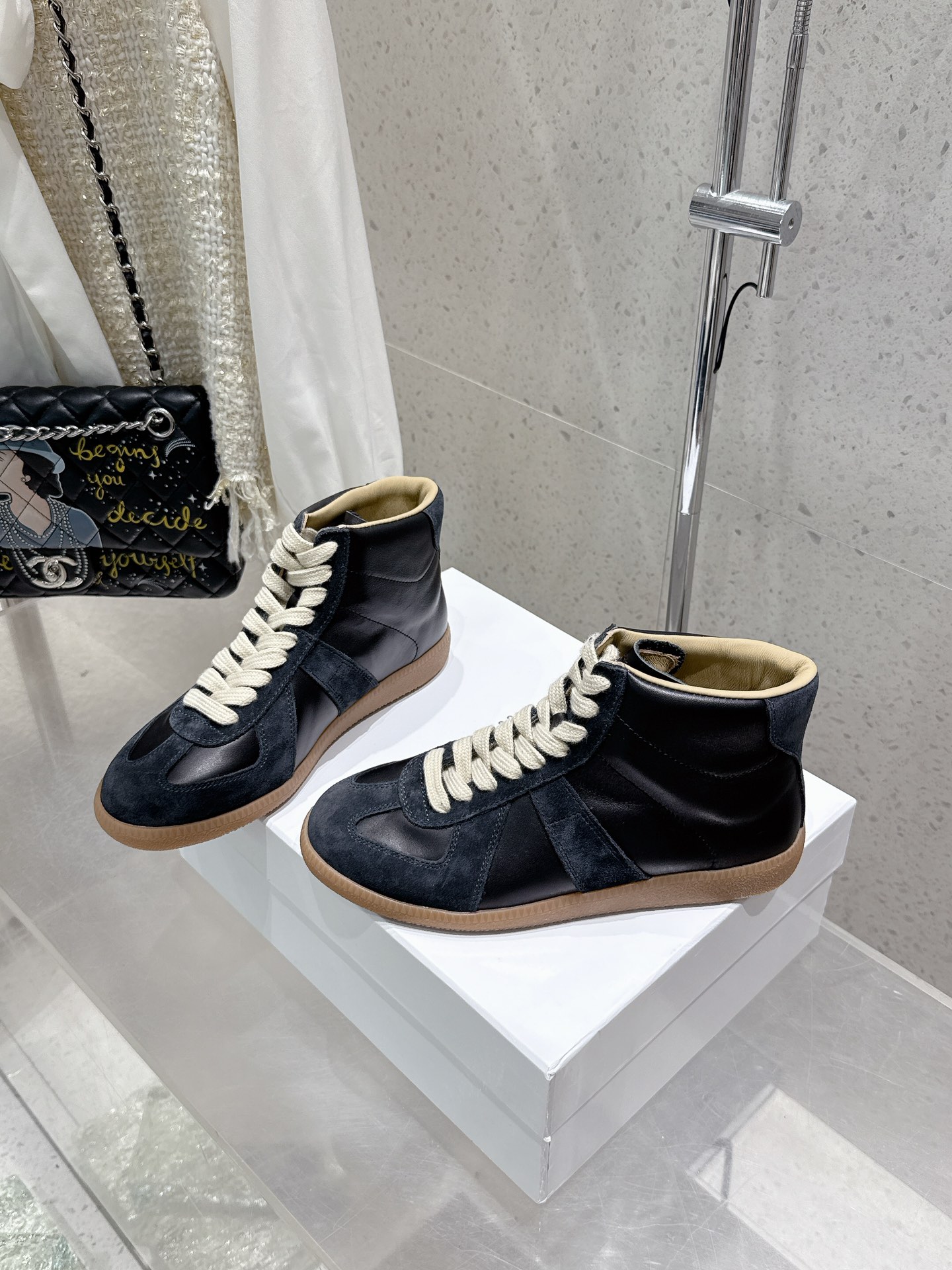 Maison Margiela MM6 High-Top Leather Sneakers Casual Couple Shoes 4 i1740395793 5671 4