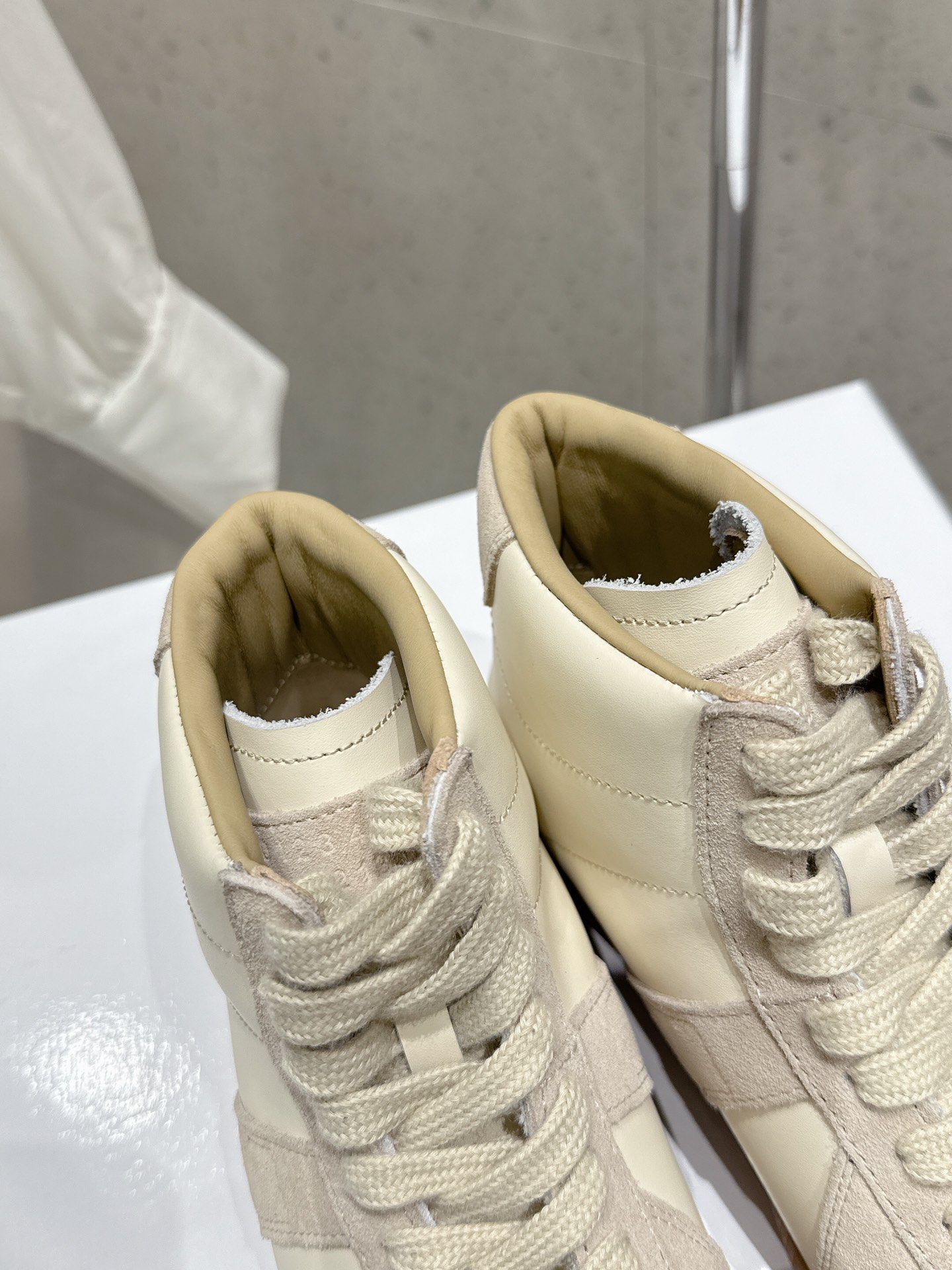 Maison Margiela MM6 High-Top Leather & Suede Sneakers - Lace-Up Training Shoe 10 i1740395879 6174 3