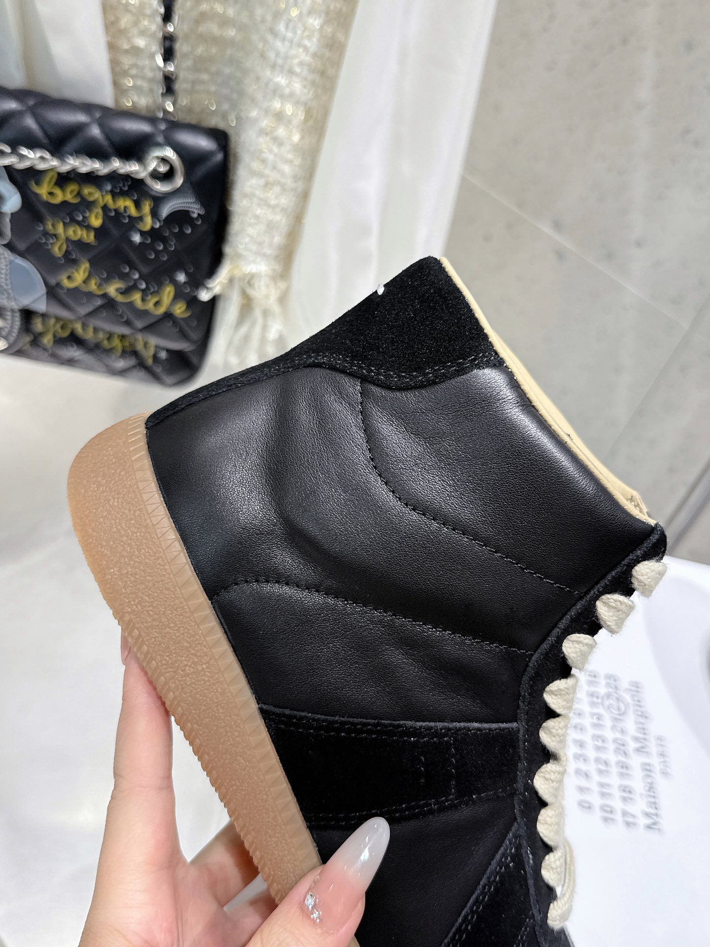 Maison Margiela MM6 Leather High-Top Sneakers Casual Shoes Unisex 9 i1740395907 4225 3