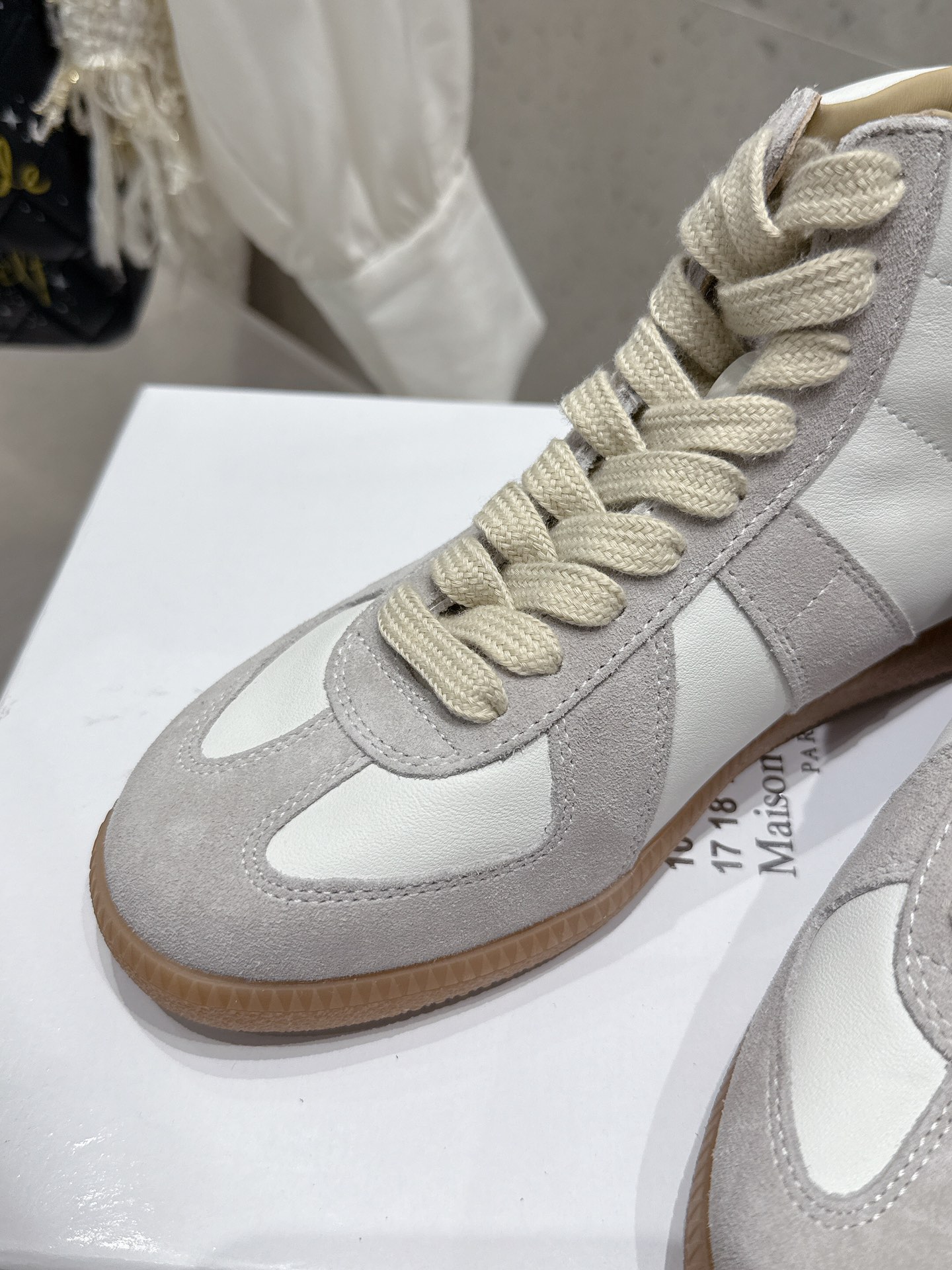 Maison Margiela MM6 High-Top Sneakers Leather & Suede Panelled Design 7 i1740396050 2819 5