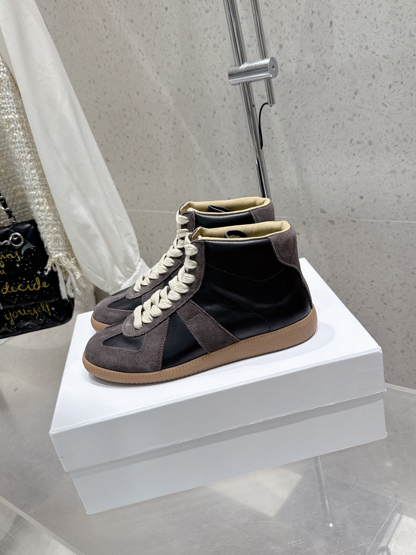 Maison Margiela MM6 High-Top Sneakers - Leather and Suede - Unisex Style 6 i1740396080 2583 8