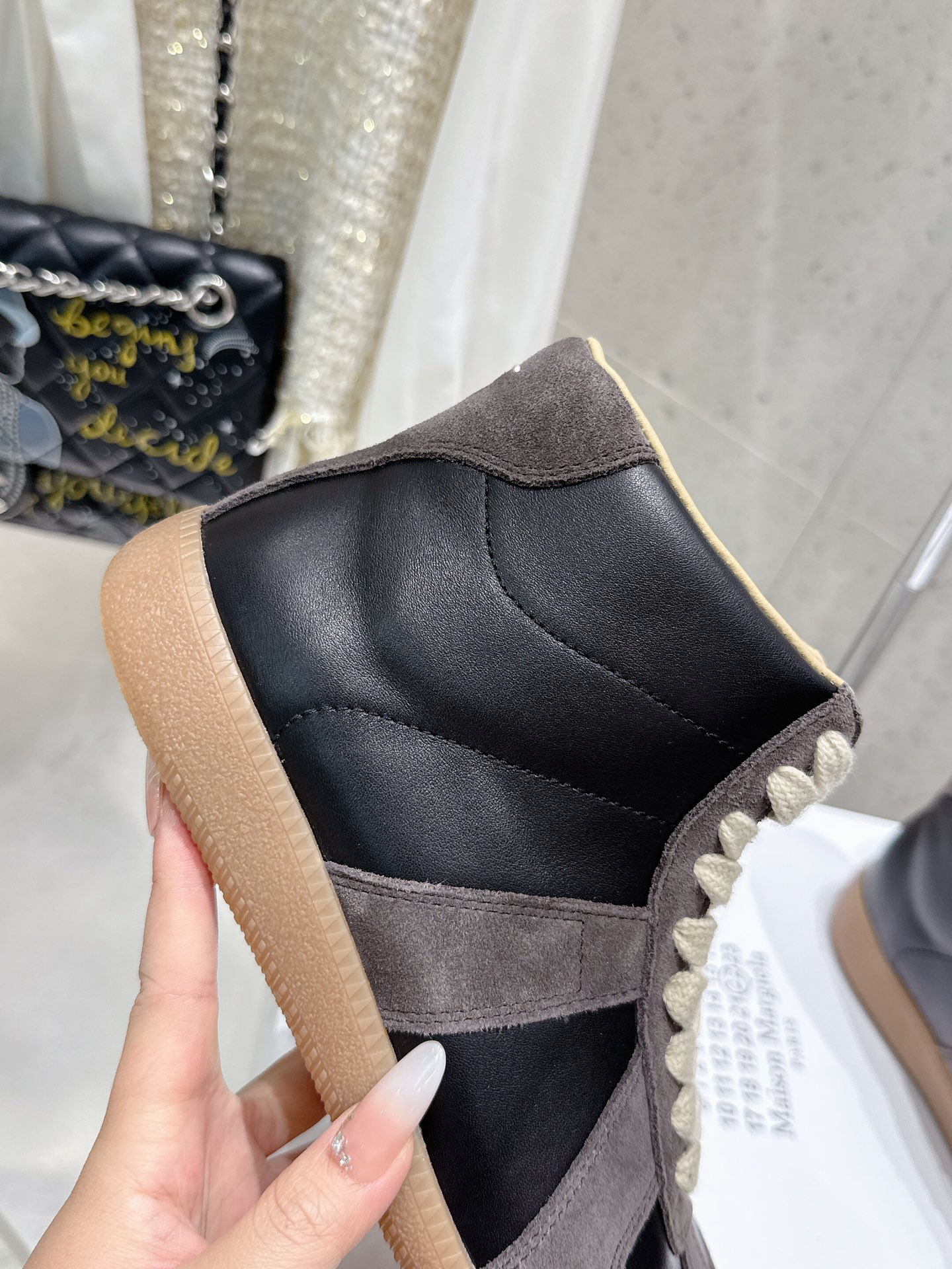 Maison Margiela MM6 High-Top Sneakers - Leather and Suede - Unisex Style 9 i1740396080 6422 4