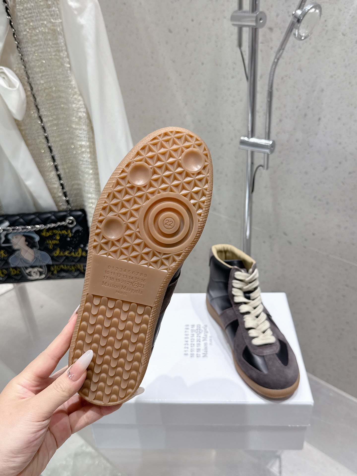 Maison Margiela MM6 High-Top Sneakers - Leather and Suede - Unisex Style 10 i1740396080 6937 5