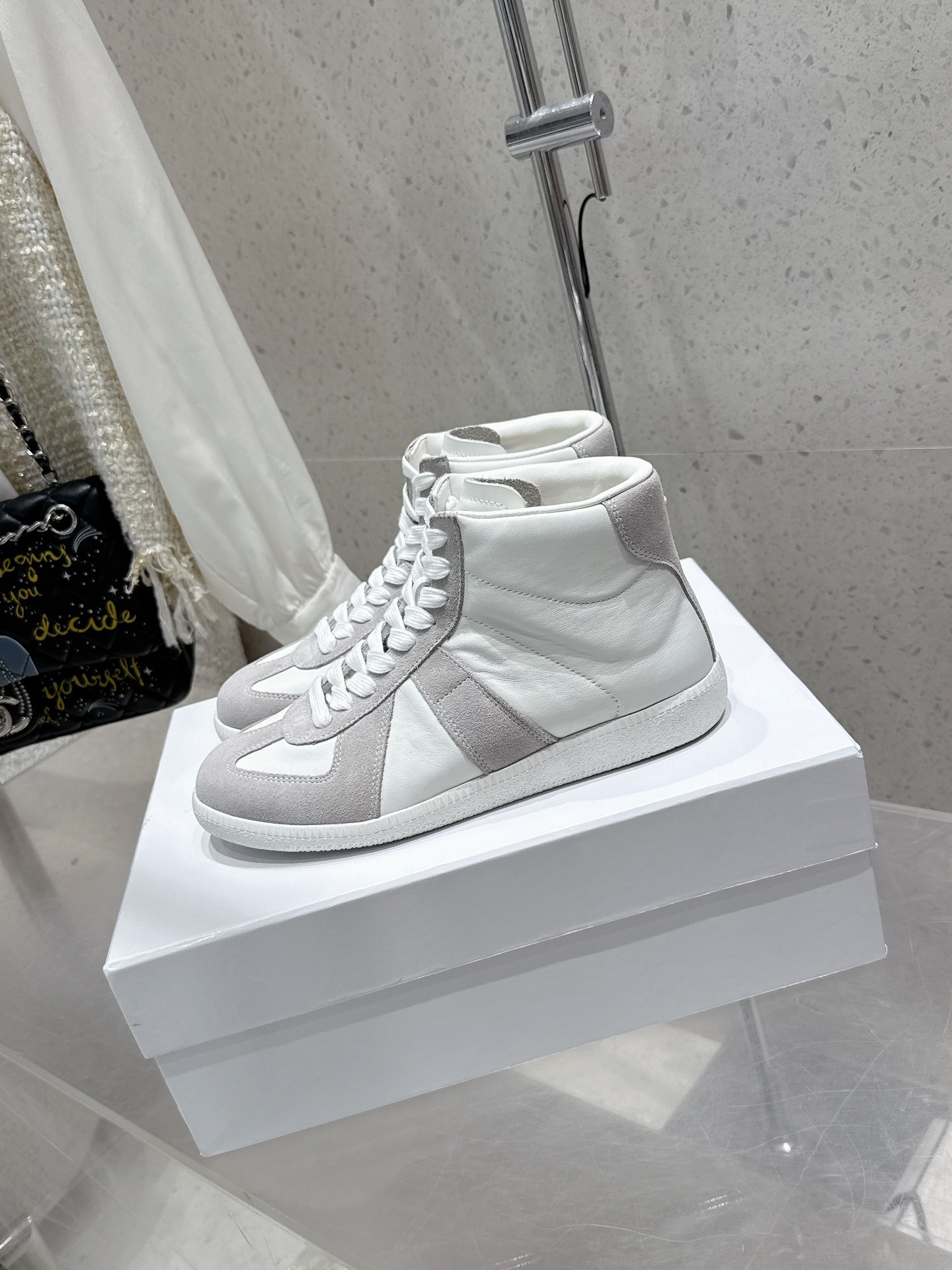 Maison Margiela MM6 High-Top Sneakers - Leather, Couple Style, Unisex 6 i1740396130 9361 5