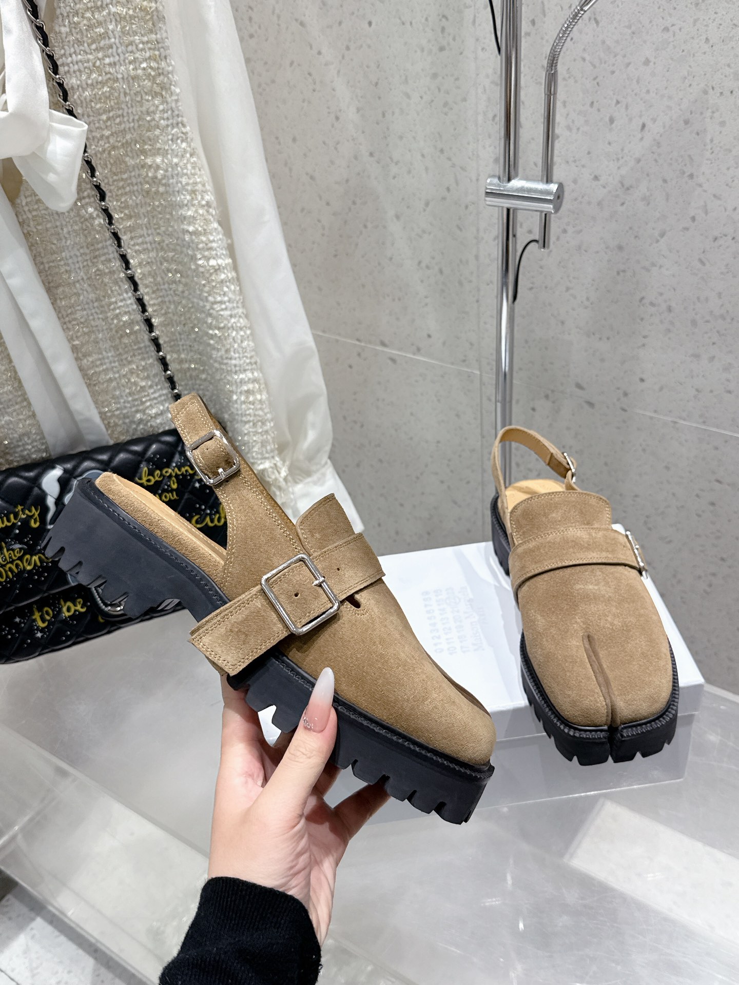 “Margiela MM6 Classic Toe Sandals: Original Import Oxin Shoes, Size 35-40” - 图片 5