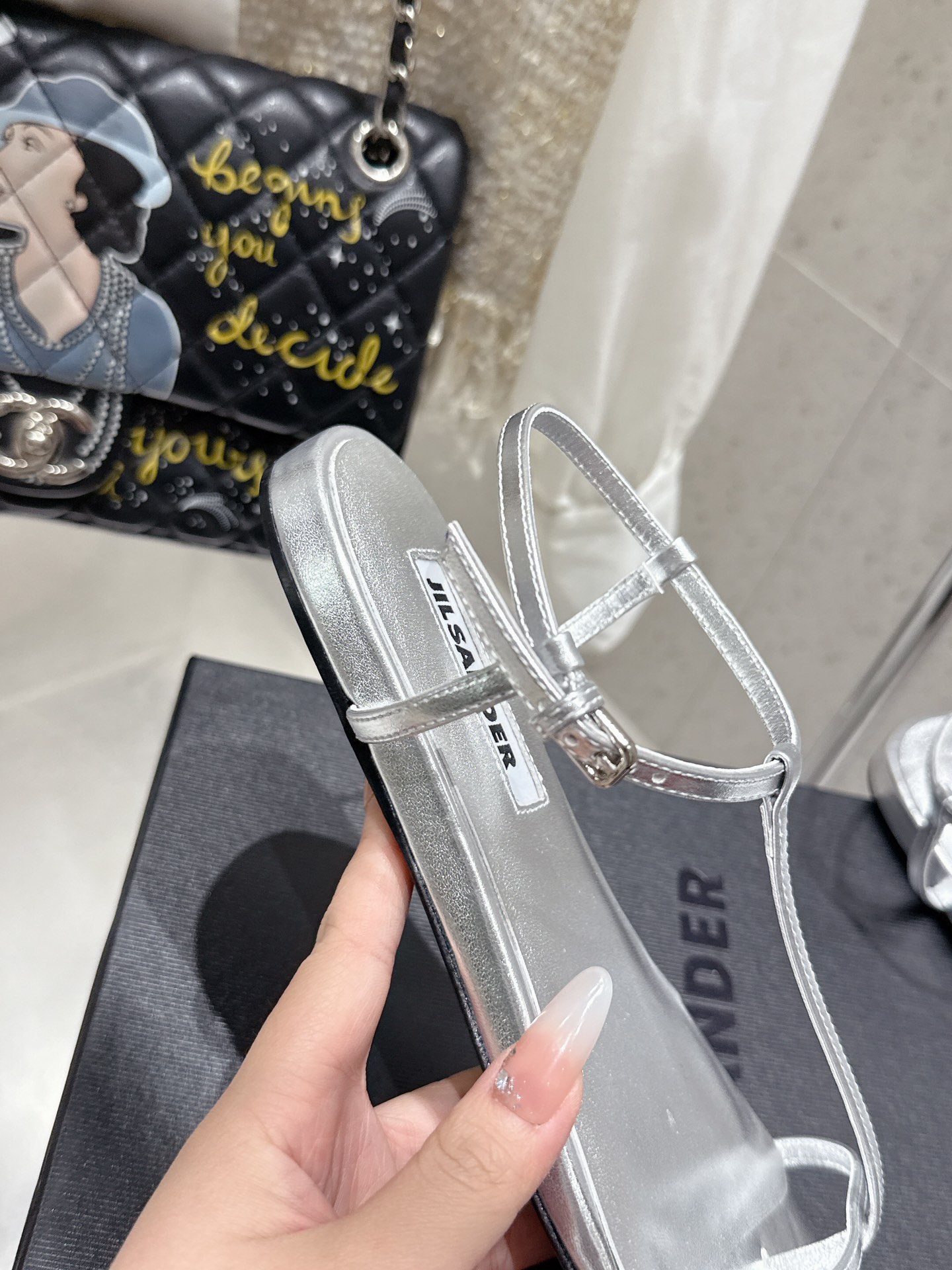 Jil Sander’s Premium Summer Sandals: High-Quality, Classic Design, Sheepskin Interior, Code 35-40. - 图片 7