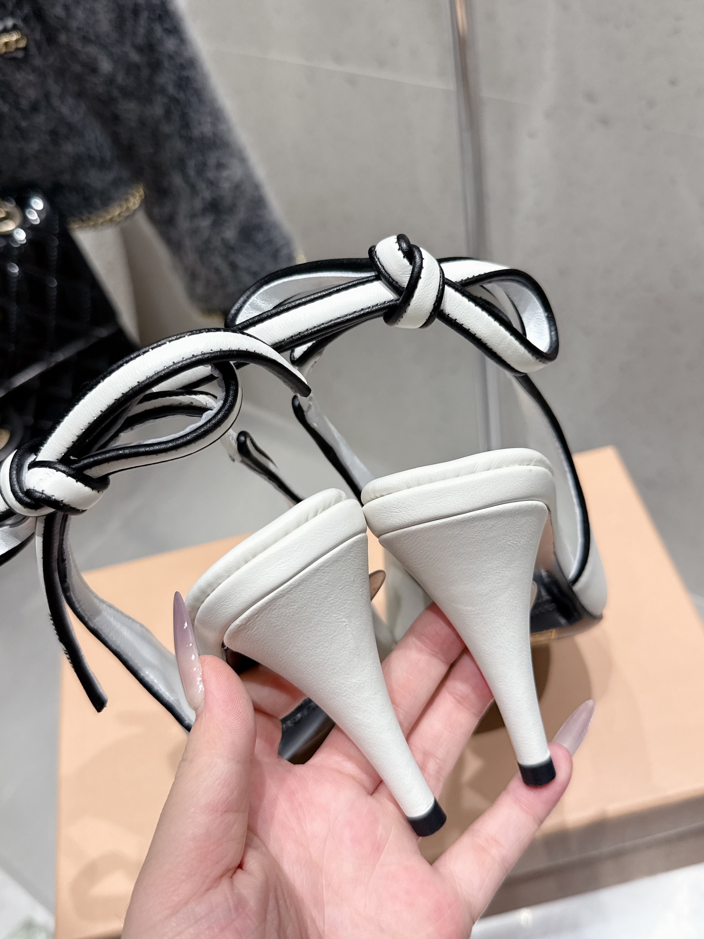 Miu Miu Retro High Heel Slingbacks Fish Mouth Sandals For Women 10 i1746014128 7497 5