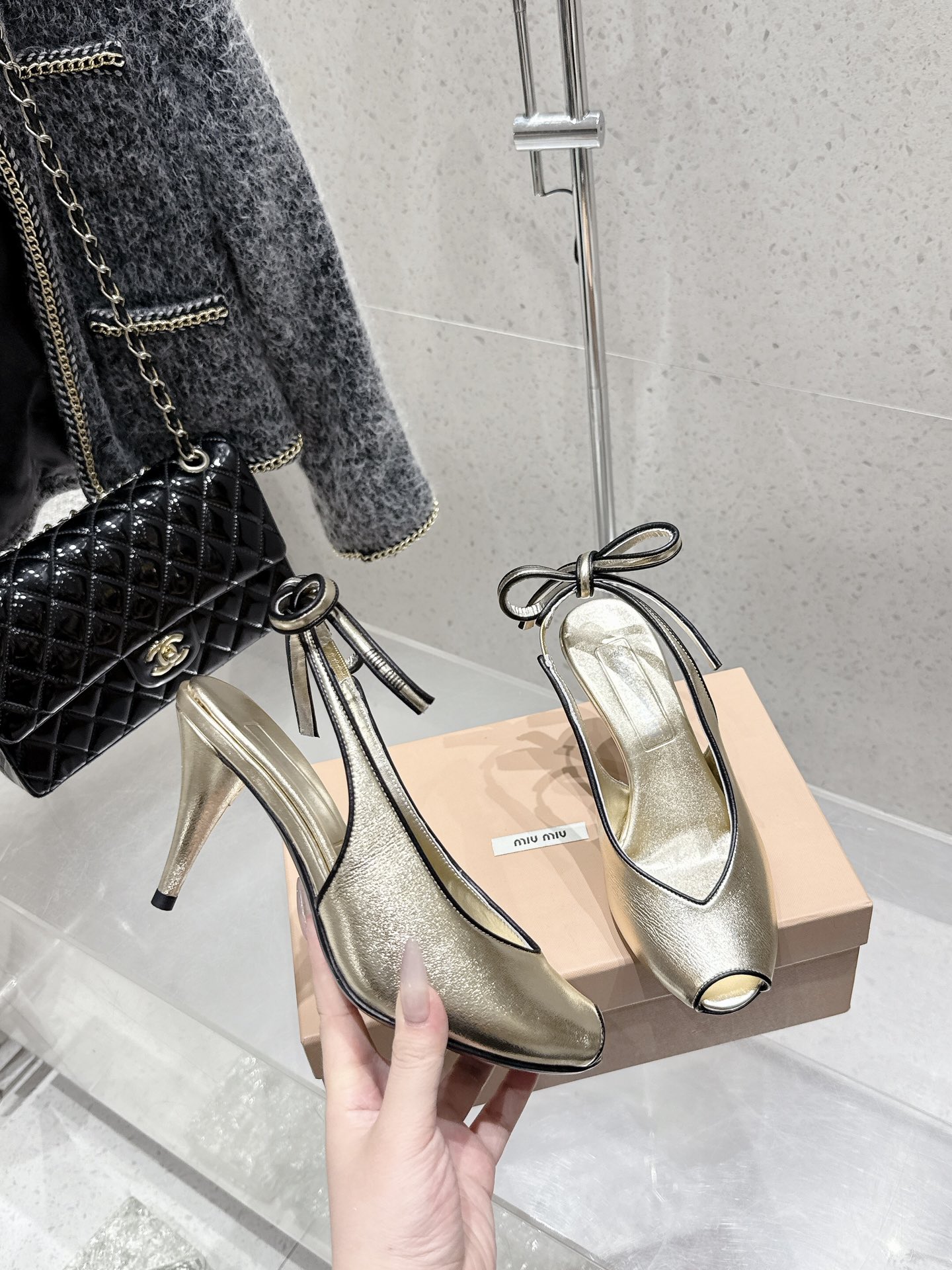Miu Miu Retro High Heel Peep Toe Sandals - Spring/Summer Collection 6 i1746014169 4593 2