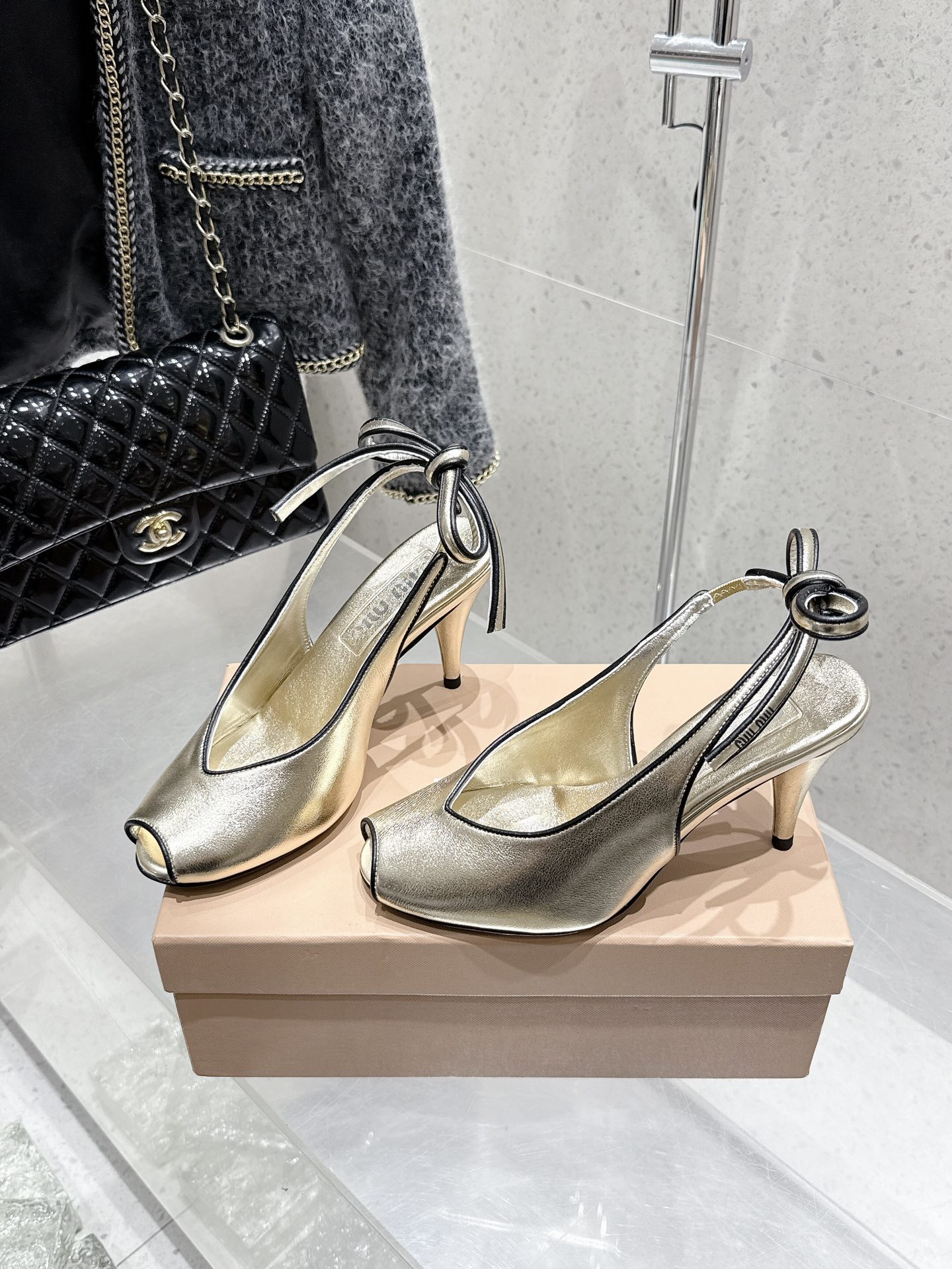 Miu Miu Retro High Heel Peep Toe Sandals - Spring/Summer Collection 2 i1746014169 5867 3