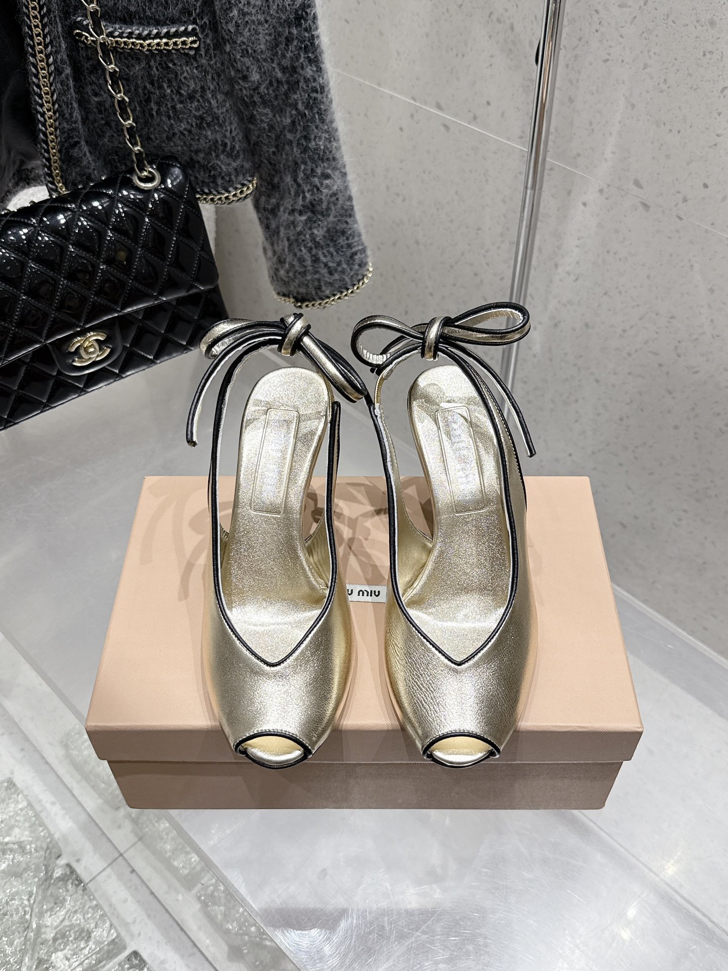 Miu Miu Retro High Heel Peep Toe Sandals - Spring/Summer Collection 3 i1746014169 921 0