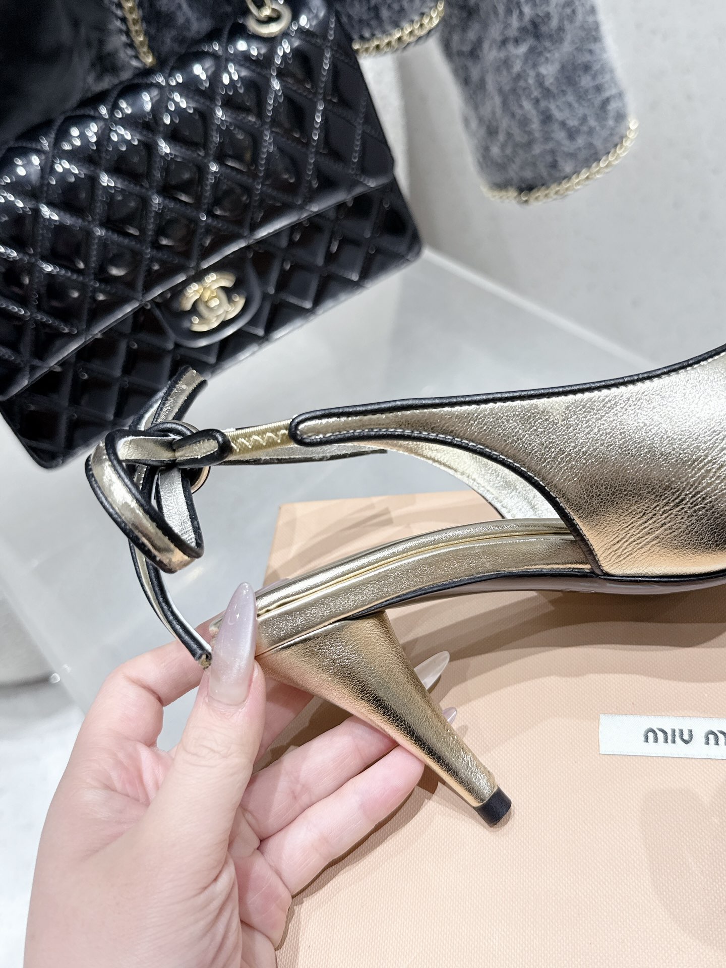 Miu Miu Retro High Heel Peep Toe Sandals - Spring/Summer Collection 9 i1746014170 4504 5