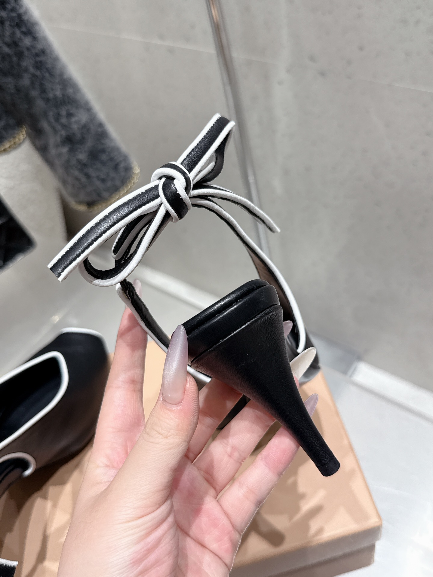Miu Miu Retro High Heel Slingback Sandals With Bow Accent 8 i1746014205 2467 3
