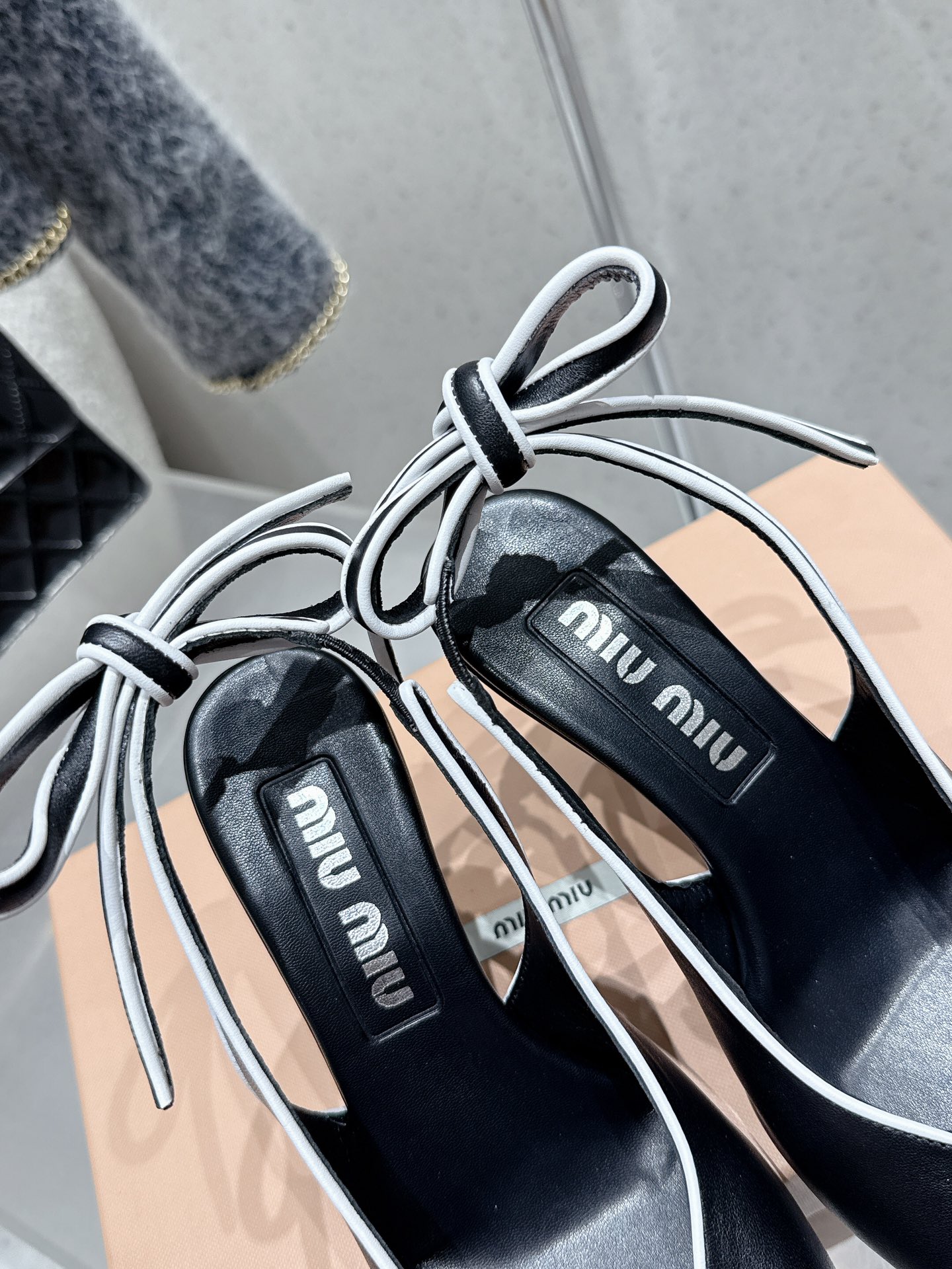 Miu Miu Retro High Heel Slingback Sandals With Bow Accent 10 i1746014205 7180 7