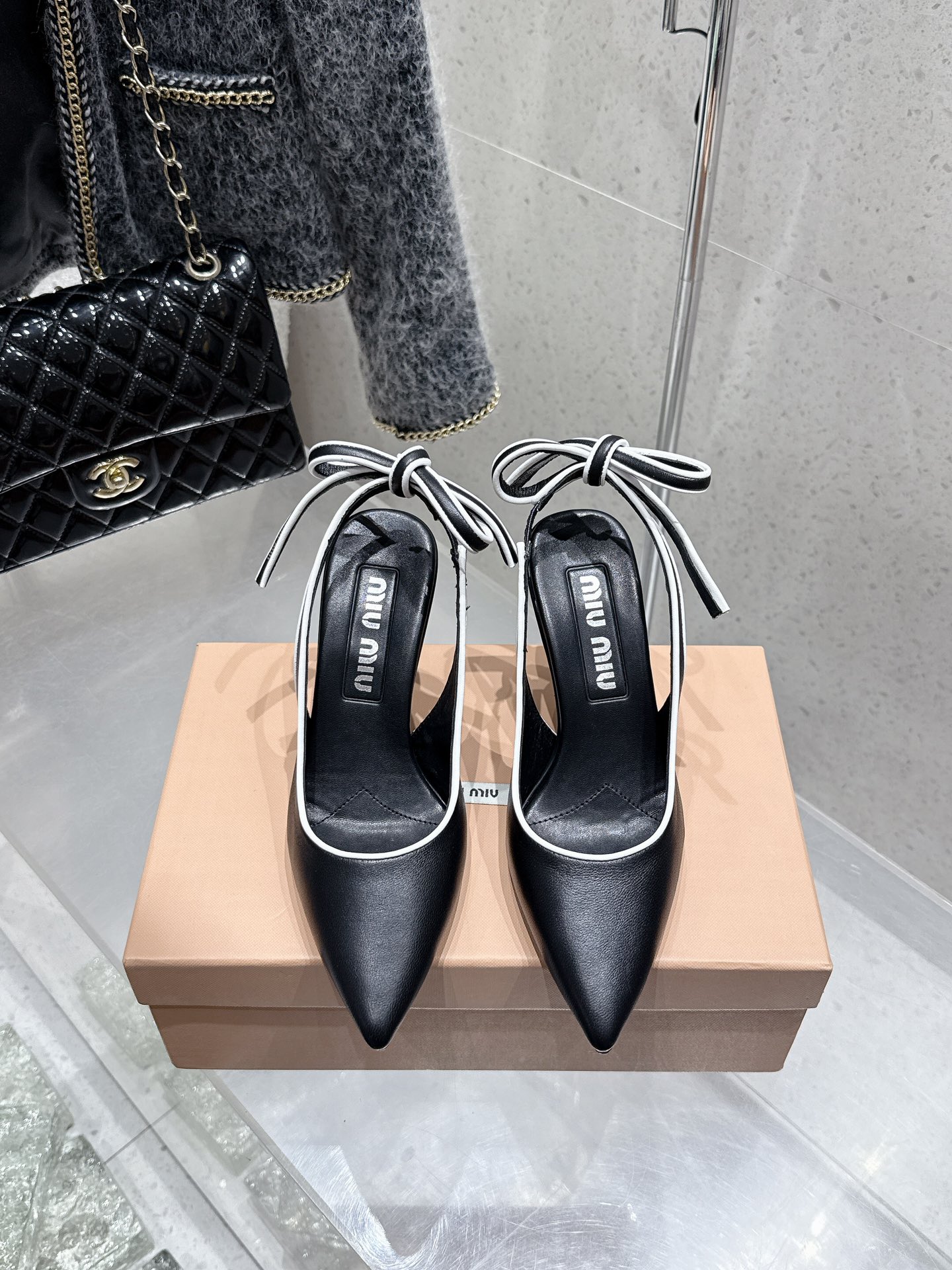 Miu Miu Retro Kitten Heel Slingbacks - Elegant Leather Pumps for Women 3 i1746014415 6987 1