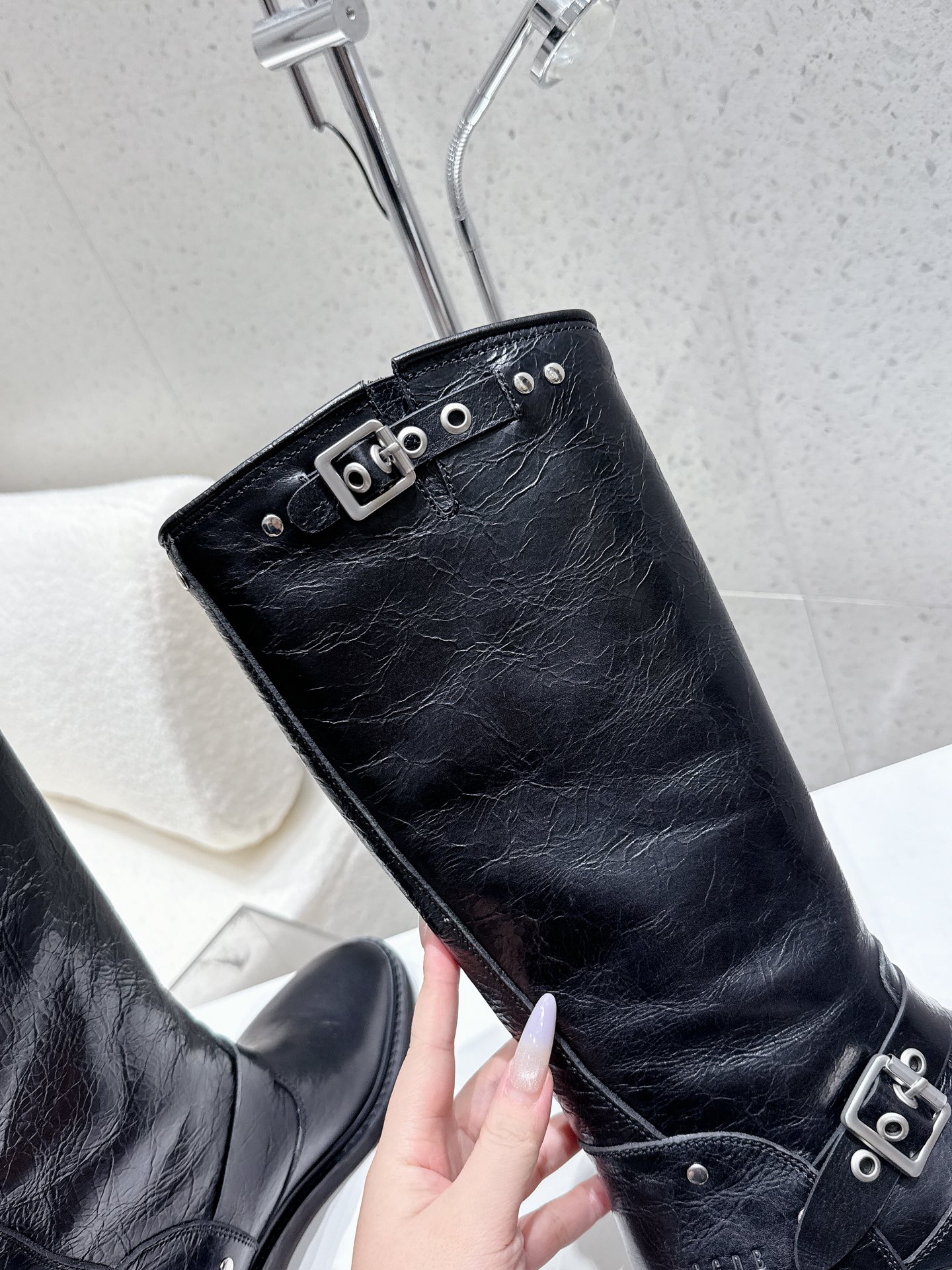 Golden GOOSE 2025 Cowboy Knight Boots: Stylish Western Boots with Cowskin, Size 35-39# - 图片 7