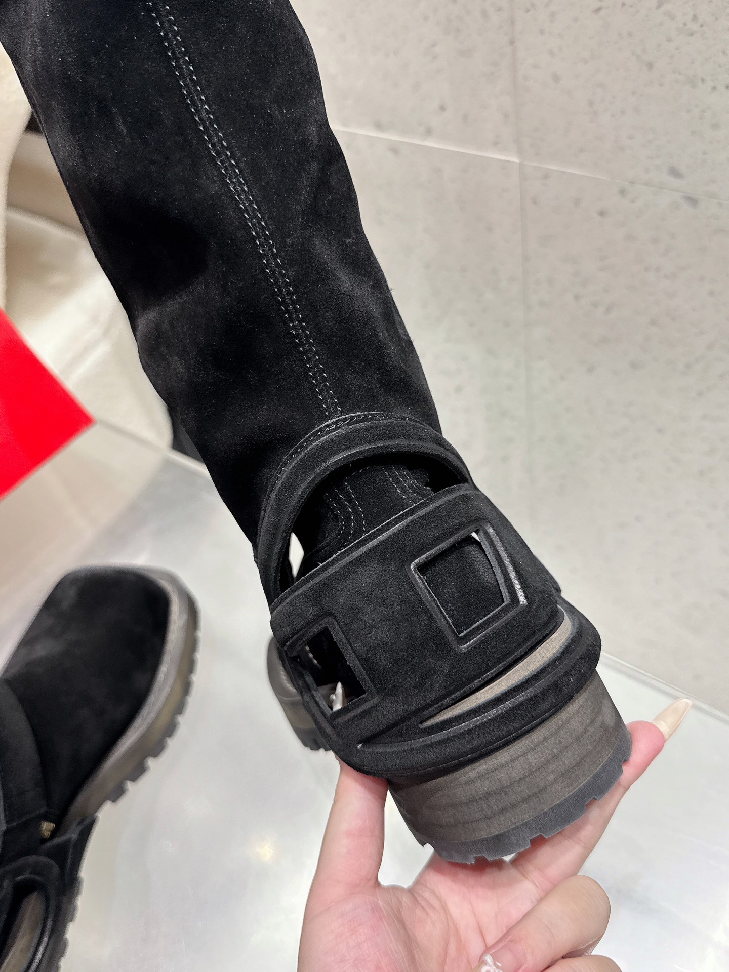 “1152Diesel 25ss High-Quality Prototype Aluminum Shoes with Sheepskin Lining and 5cm Heels” - 图片 6