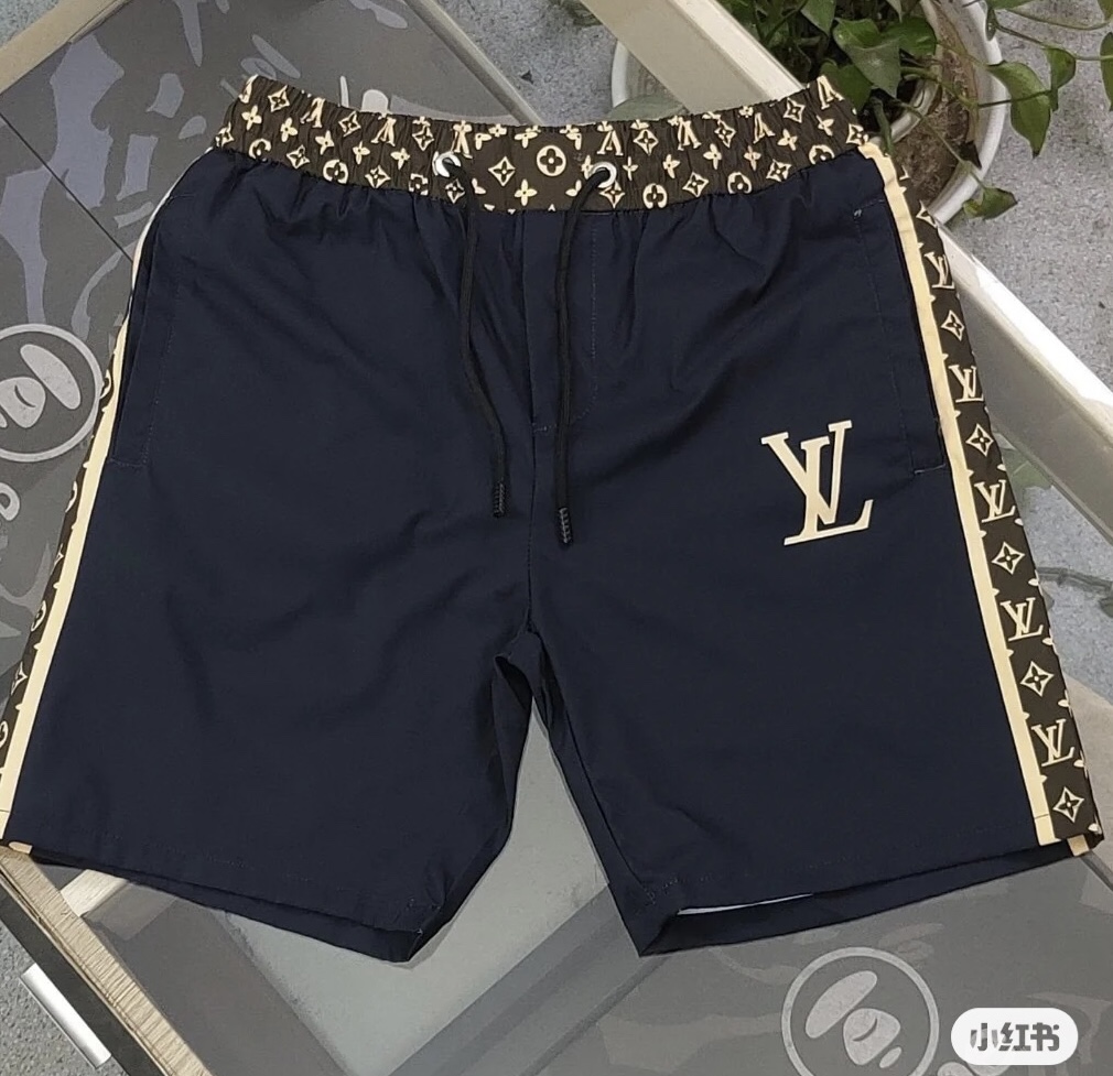 P60 LV 2024 nuevo estilo de verano pantalones de playa populares 🏖, pantalones cortos de cinco puntos! Réplica 1-1 sin…