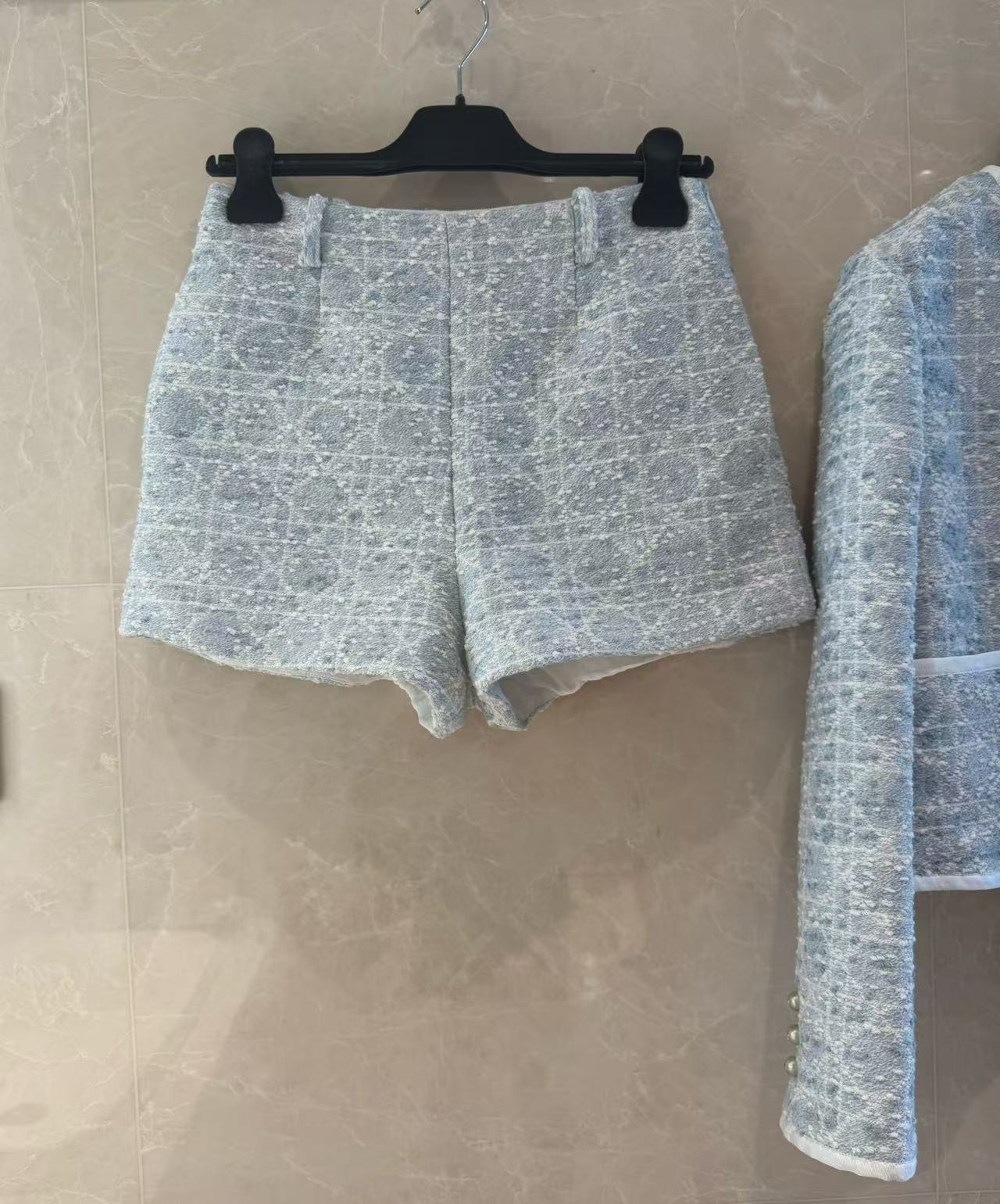 Elegant Light Blue Tweed Set, Romantic & Flattering, Sizes 36-42 3 a1745923225458 8412
