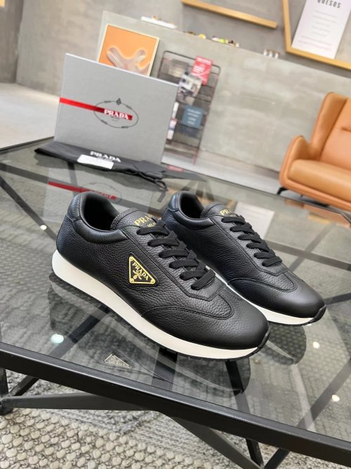 Prada Men's Leather Sneakers - Premium Quality, Luxurious & Comfortable 1 Prada Men's Leather Sneakers - Premium Quality, Luxurious & Comfortable
